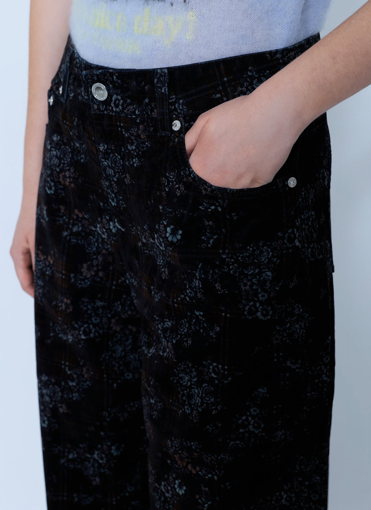Printed flock denim marri 2.0 jeans