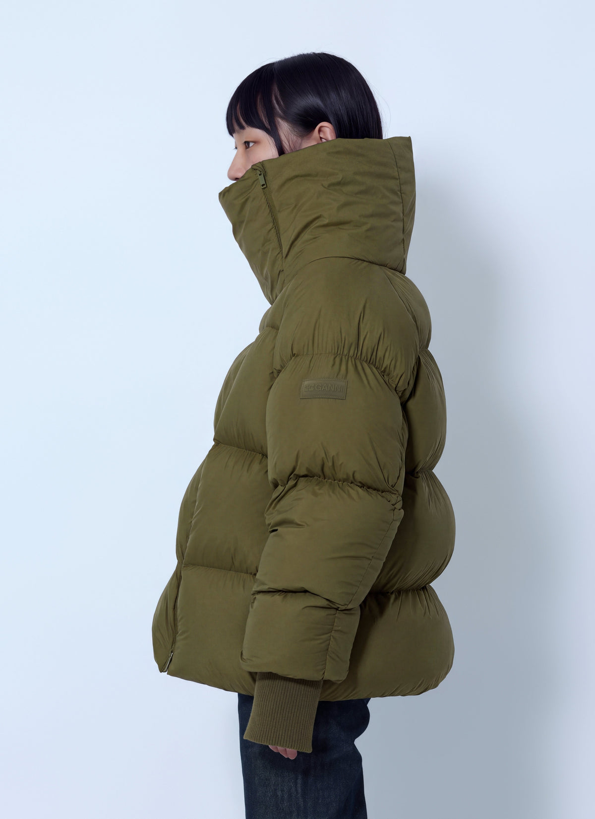 Future nylon quilt puffer jacket