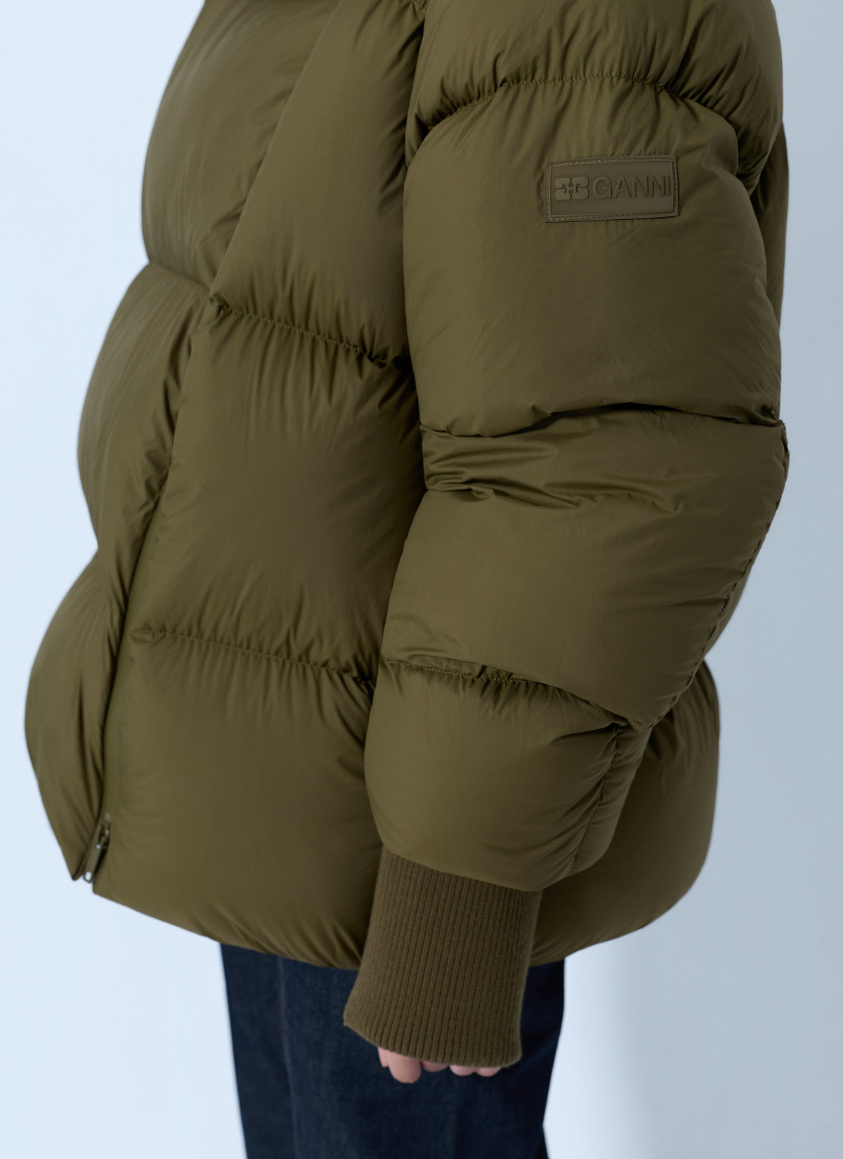 Future nylon quilt puffer jacket