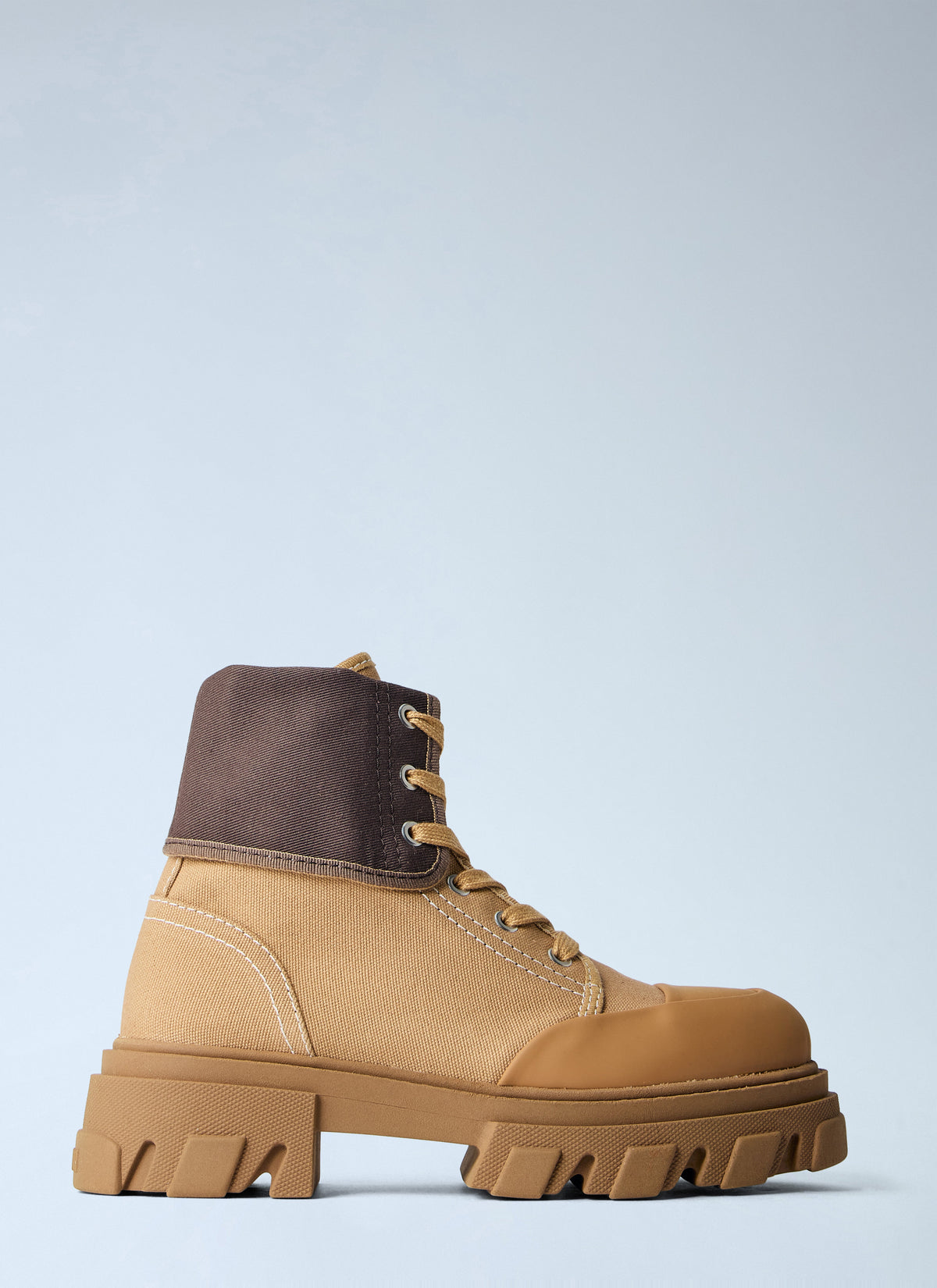 Cleated canvas trail boots