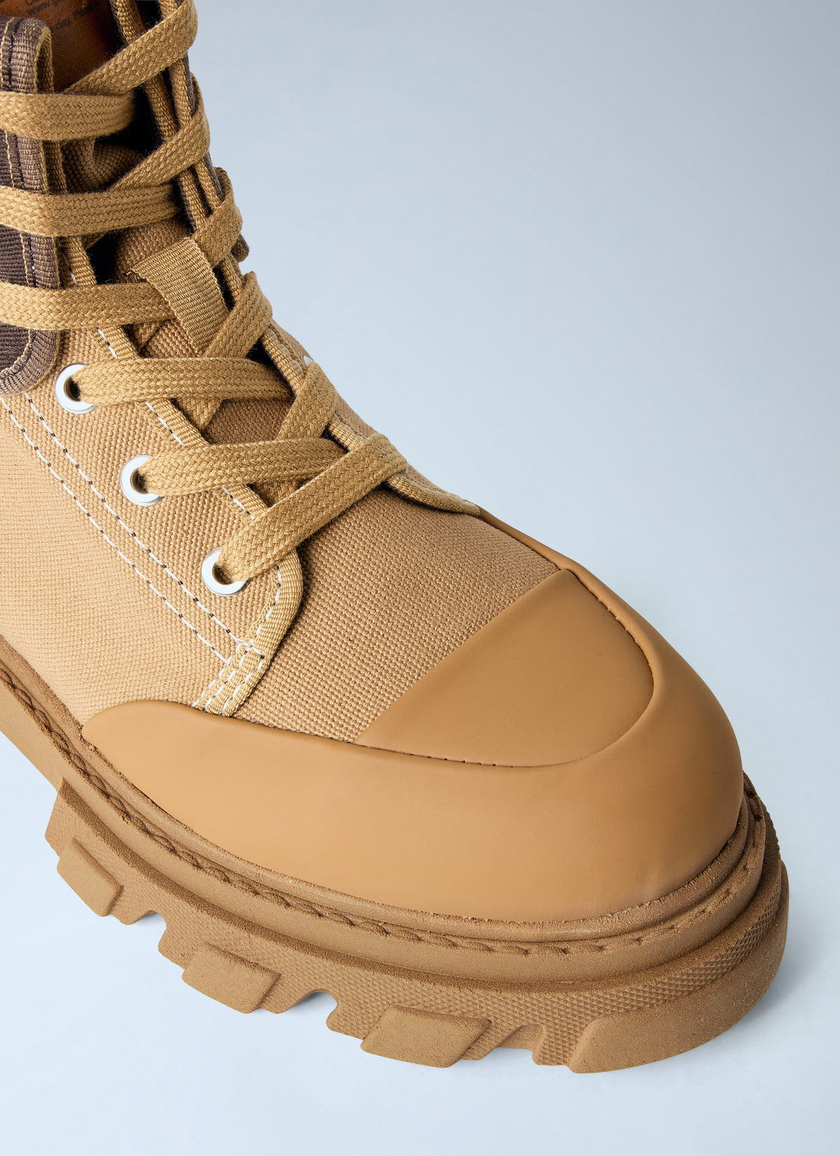 Cleated canvas trail boots