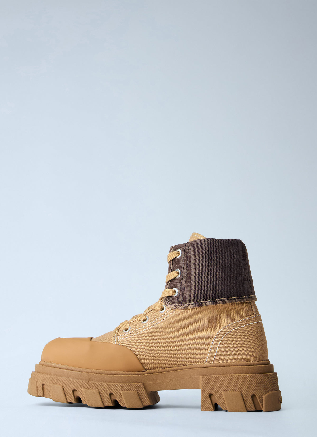 Cleated canvas trail boots