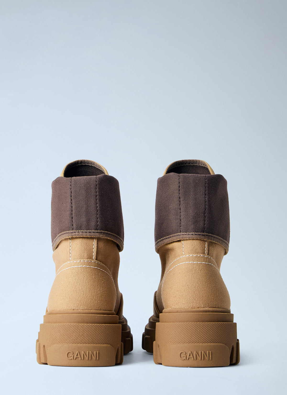 Cleated canvas trail boots