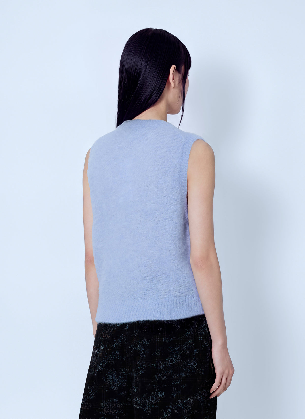 Brushed alpaca teddy vest