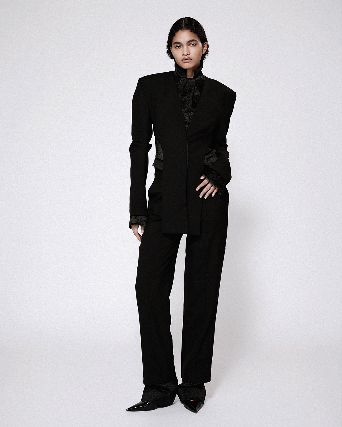 Gemini tailored trousers black