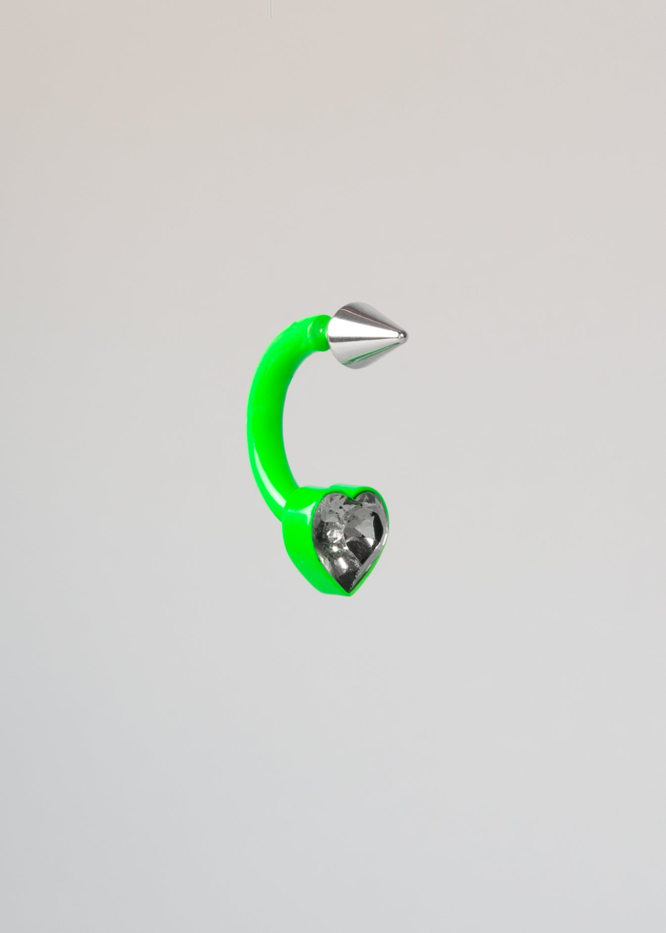Green neon love hoop