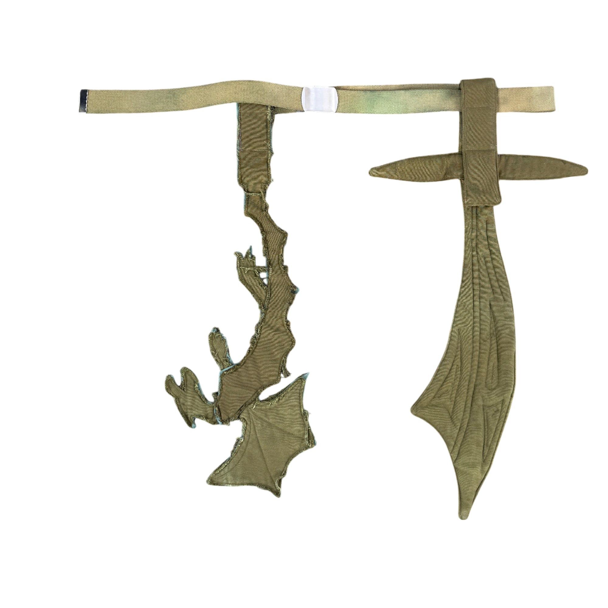 Sword and dragon belt - olive