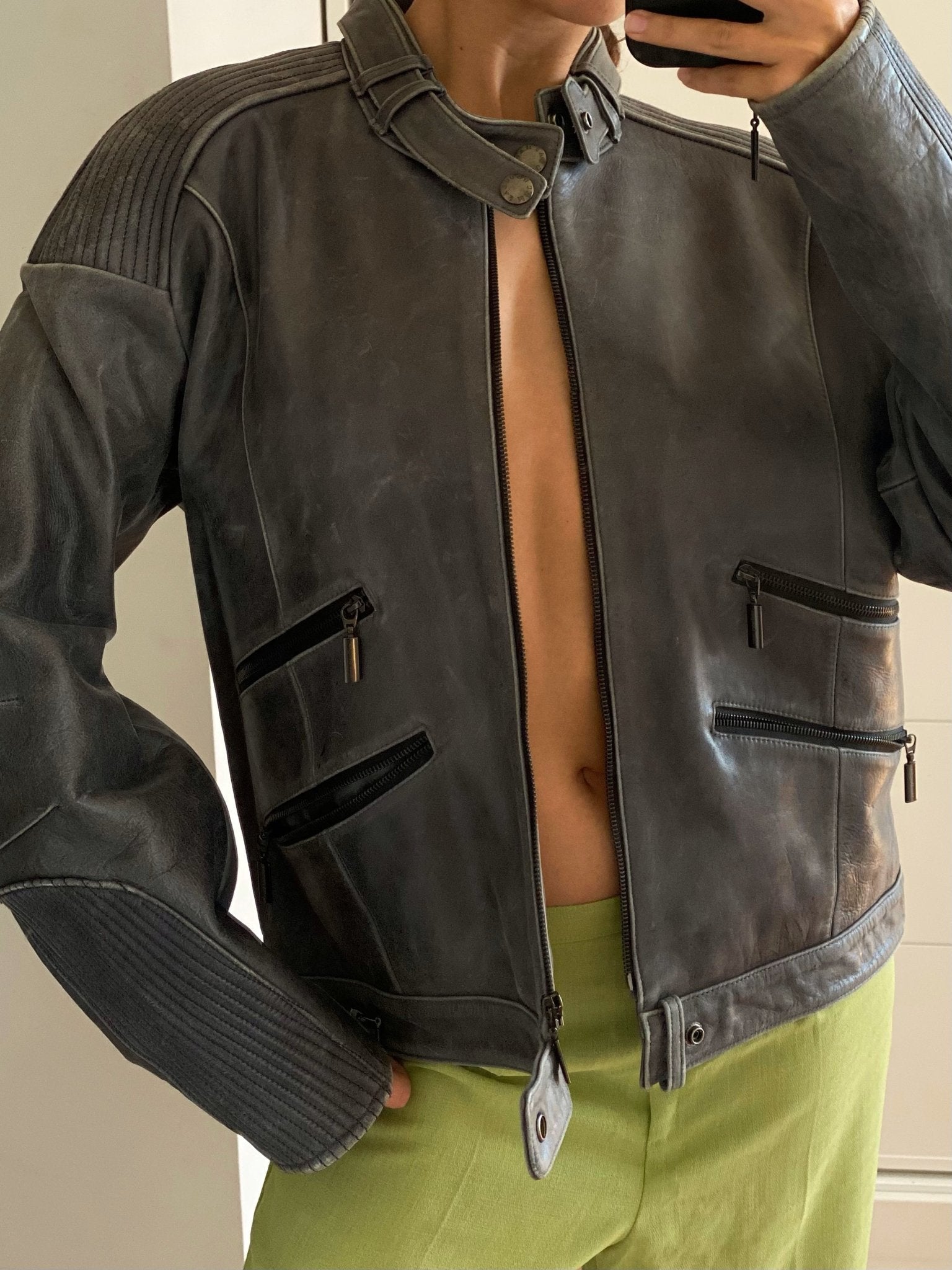 Griselle leather jacket