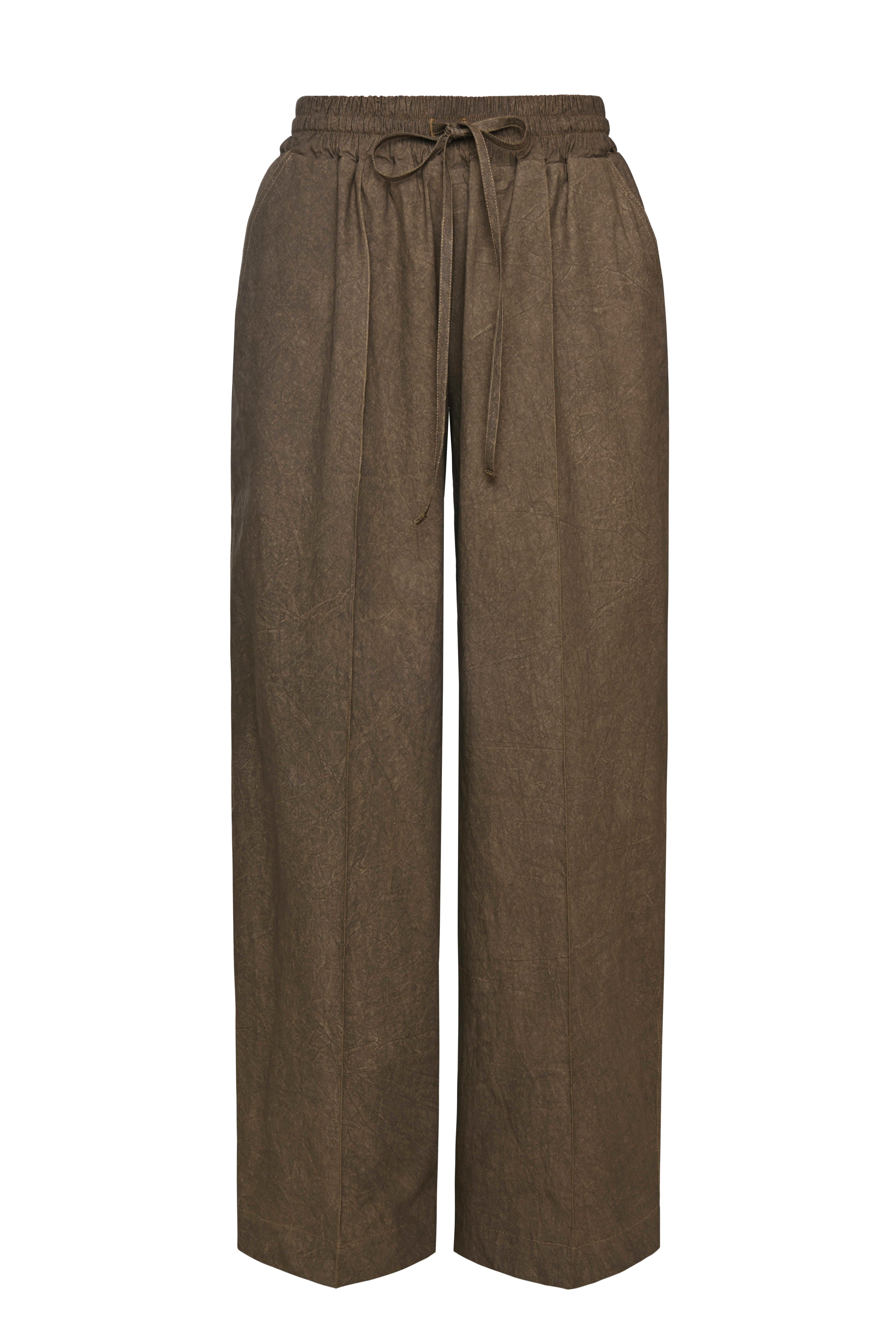 Wide leg pants brown