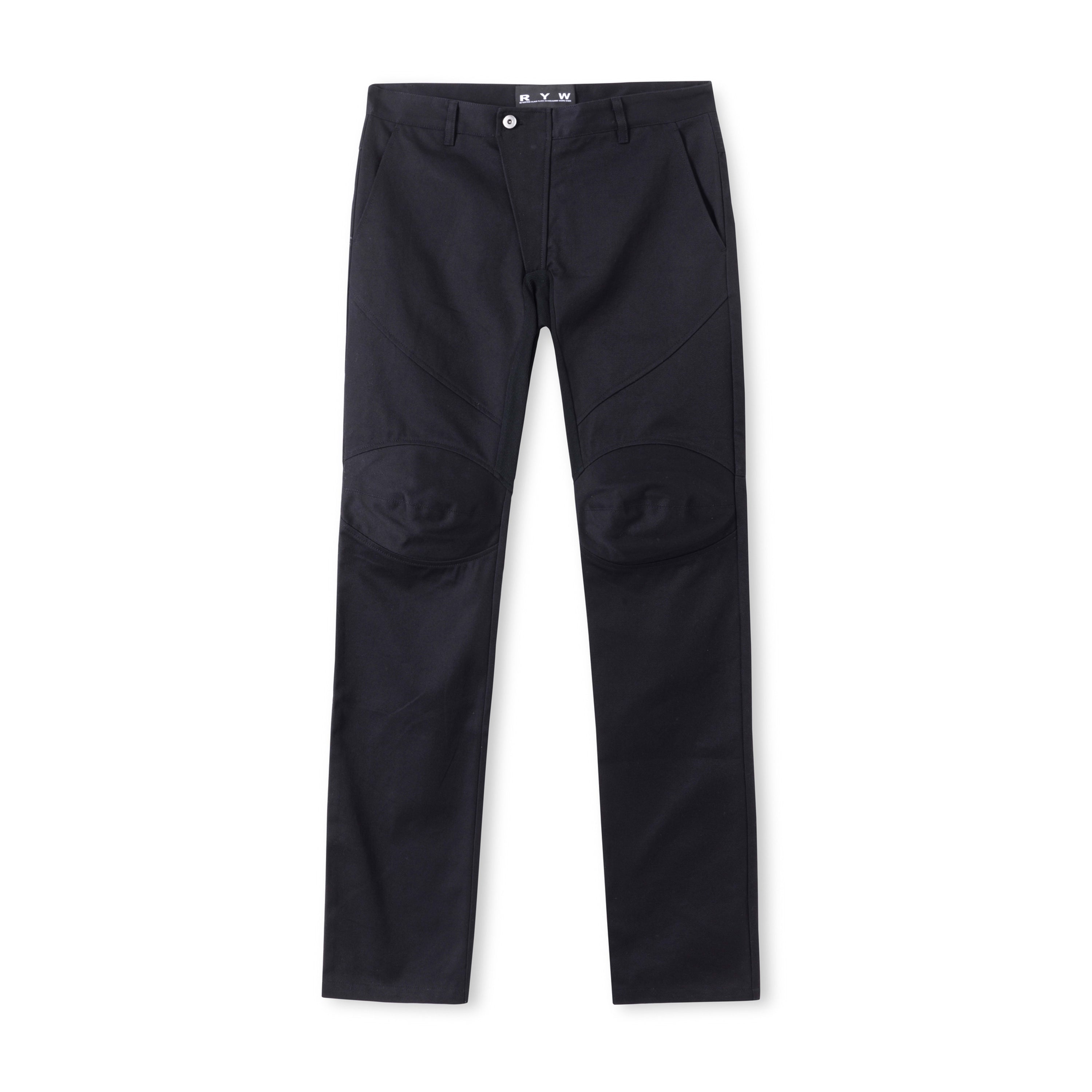 Moto denim jeans in black