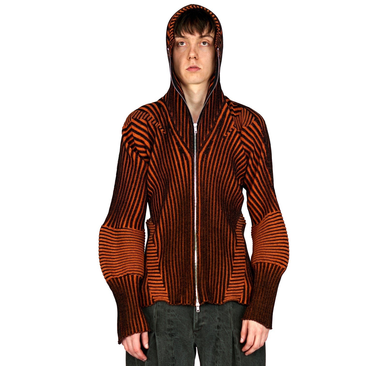 Healer knit black and orange
