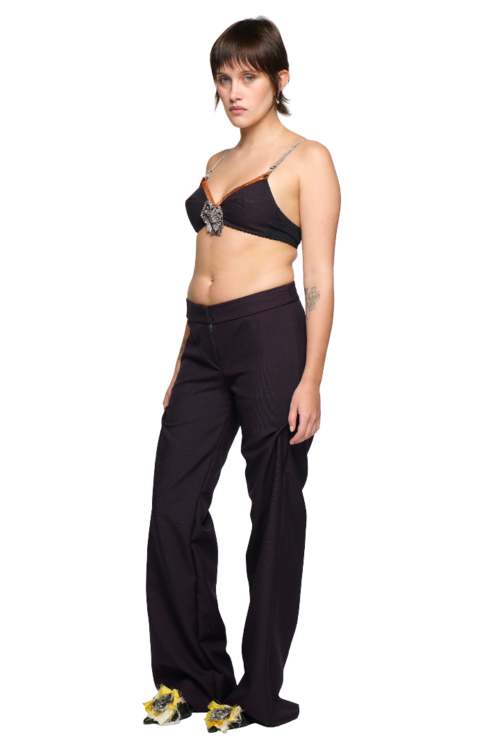 Phoebe suit pant - purple