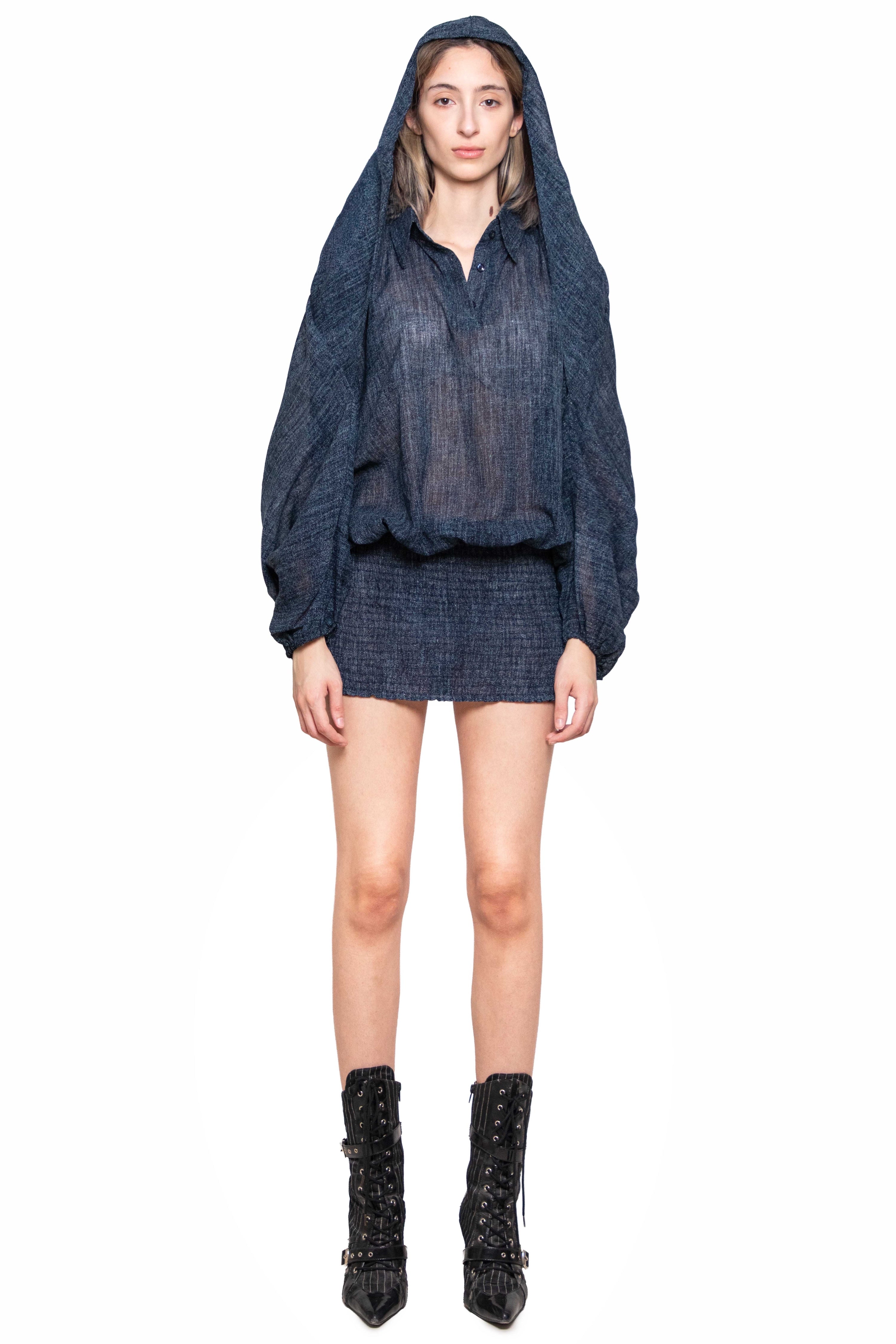 Adra denim mini dress