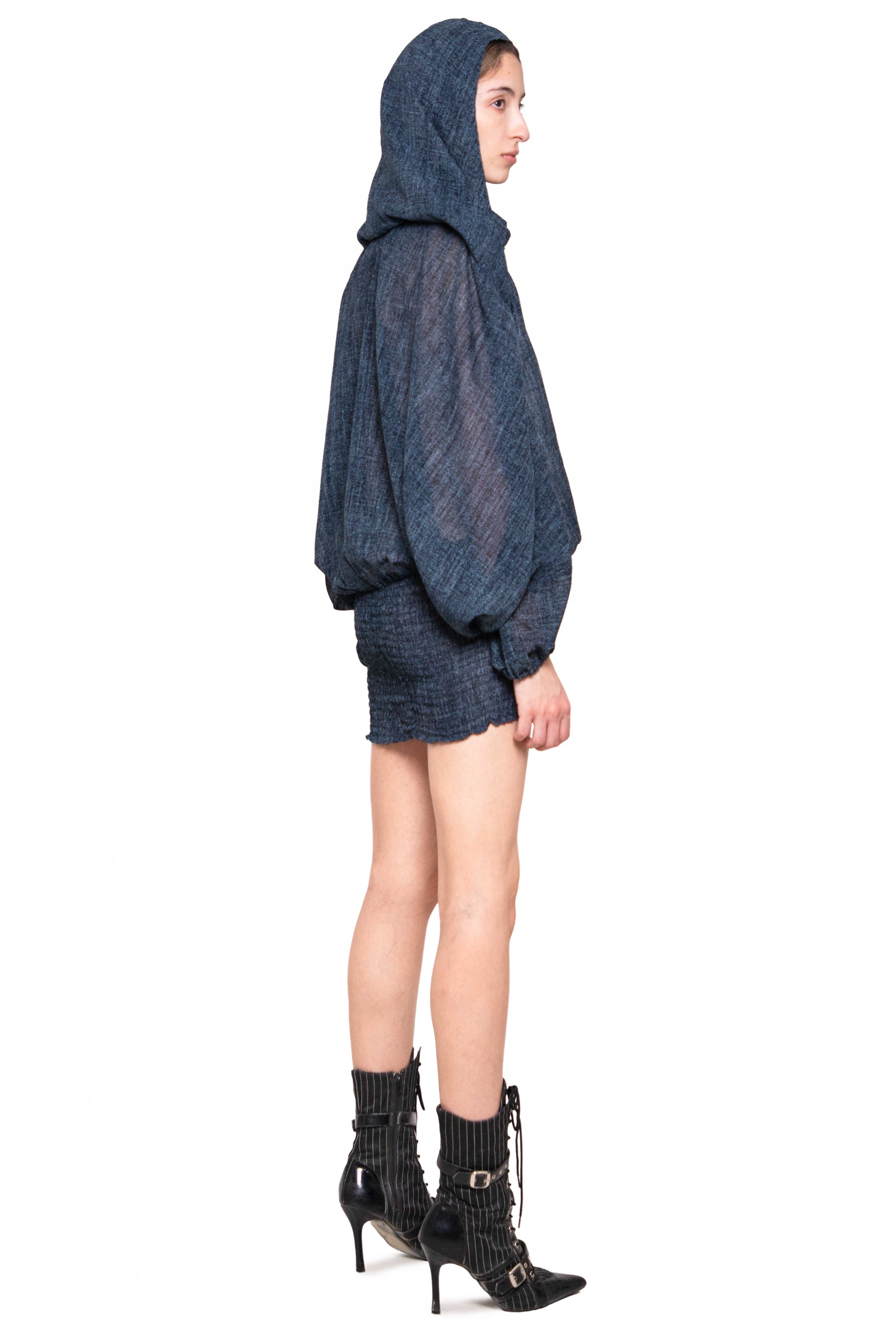 Adra denim mini dress
