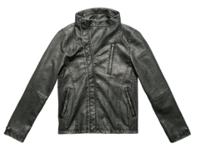 Faded black light jacket