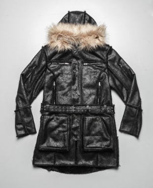 Sheepskin parka jacket