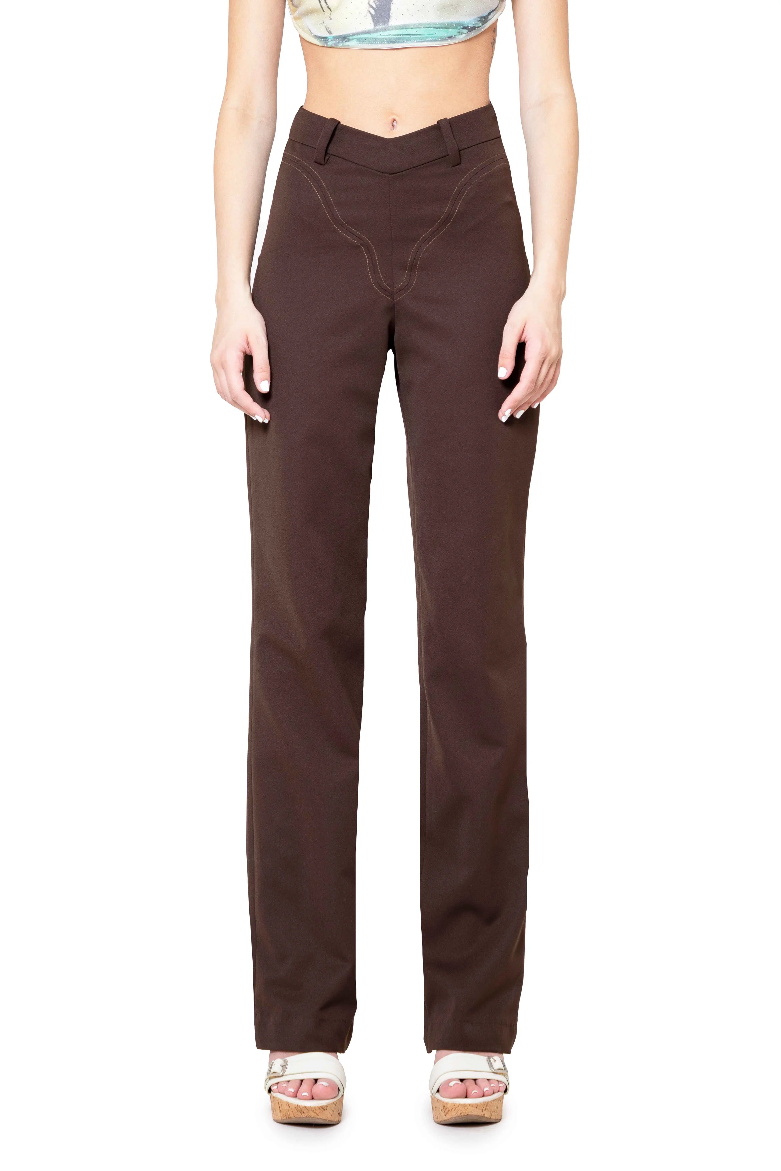 Brown inspection trousers