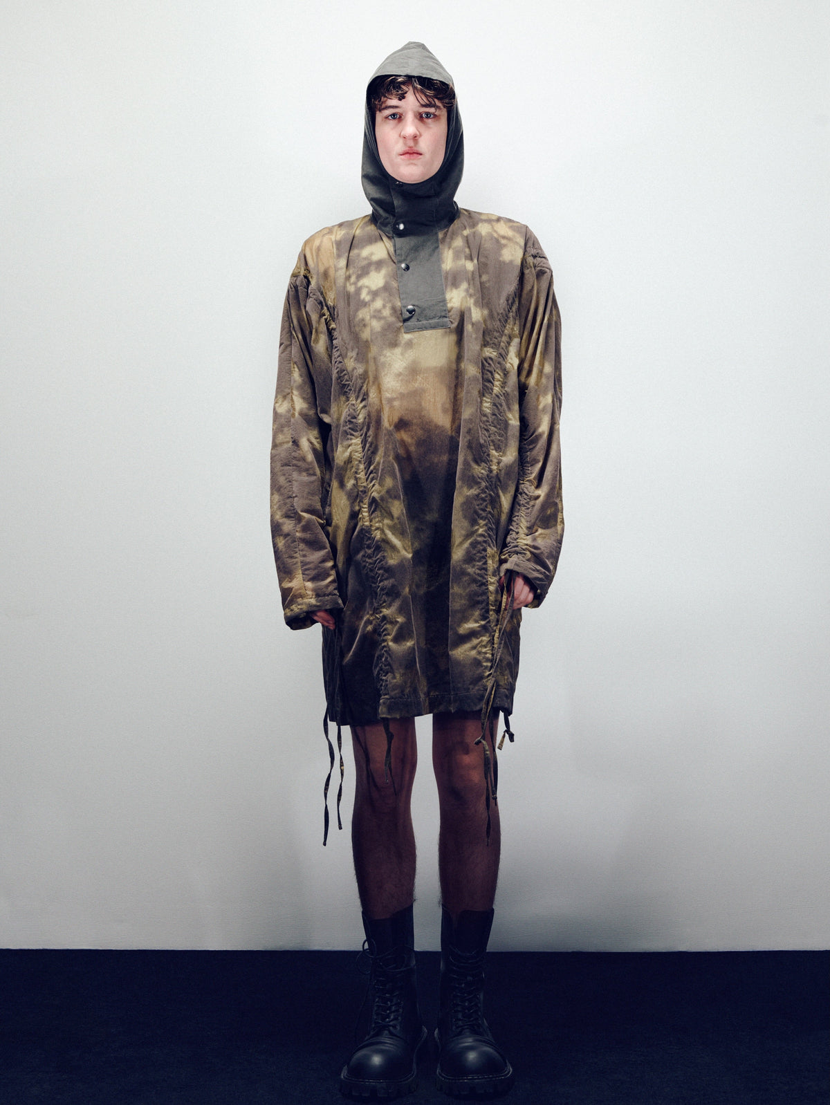 Civilian long windbreaker khaki brown