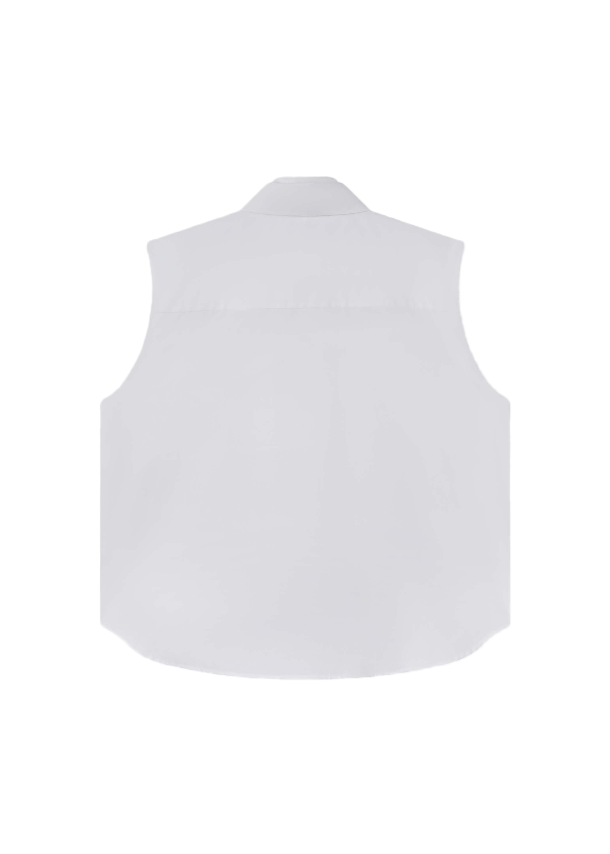 Sleeveless clover shirt white