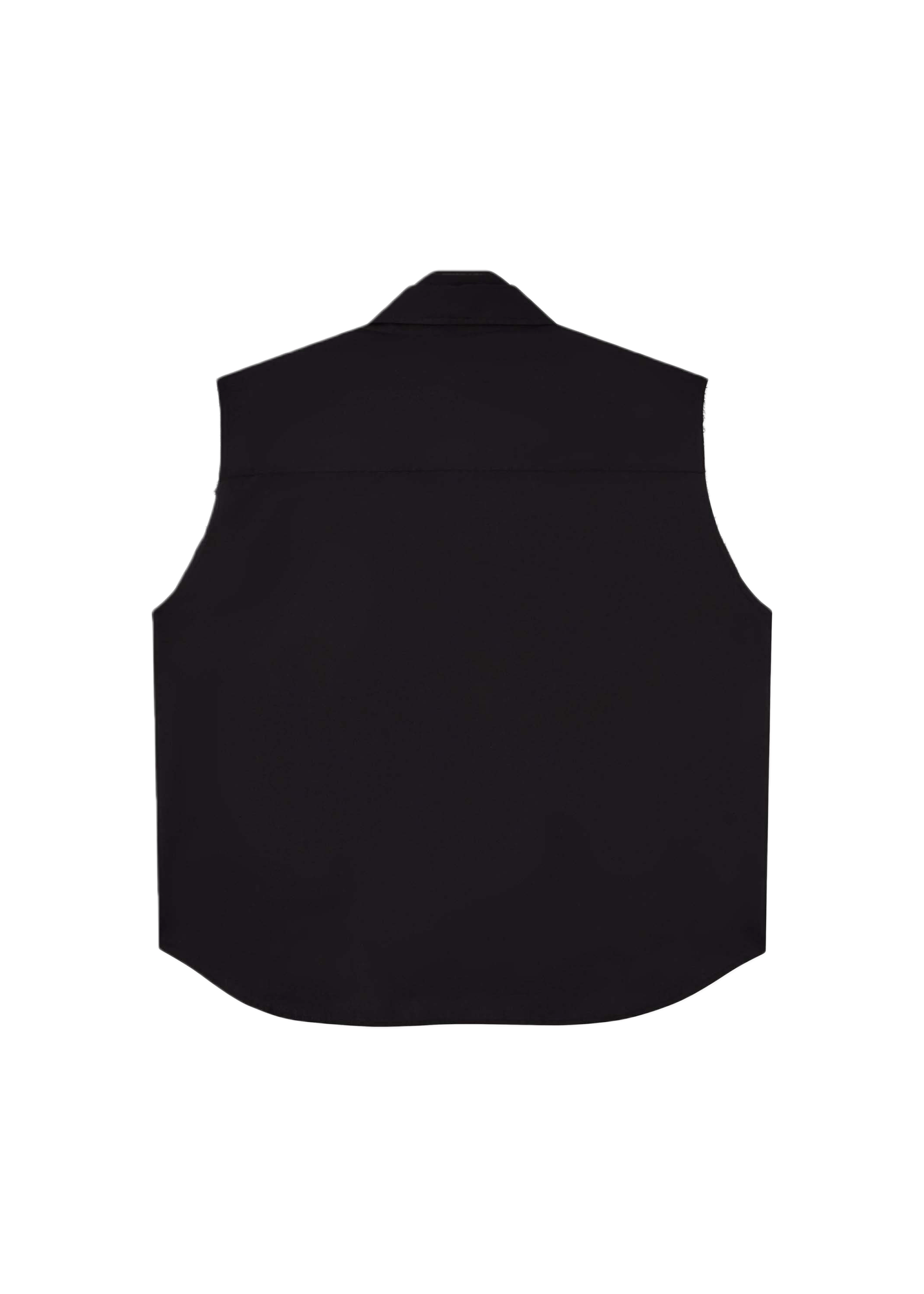 Sleeveless clover shirt black