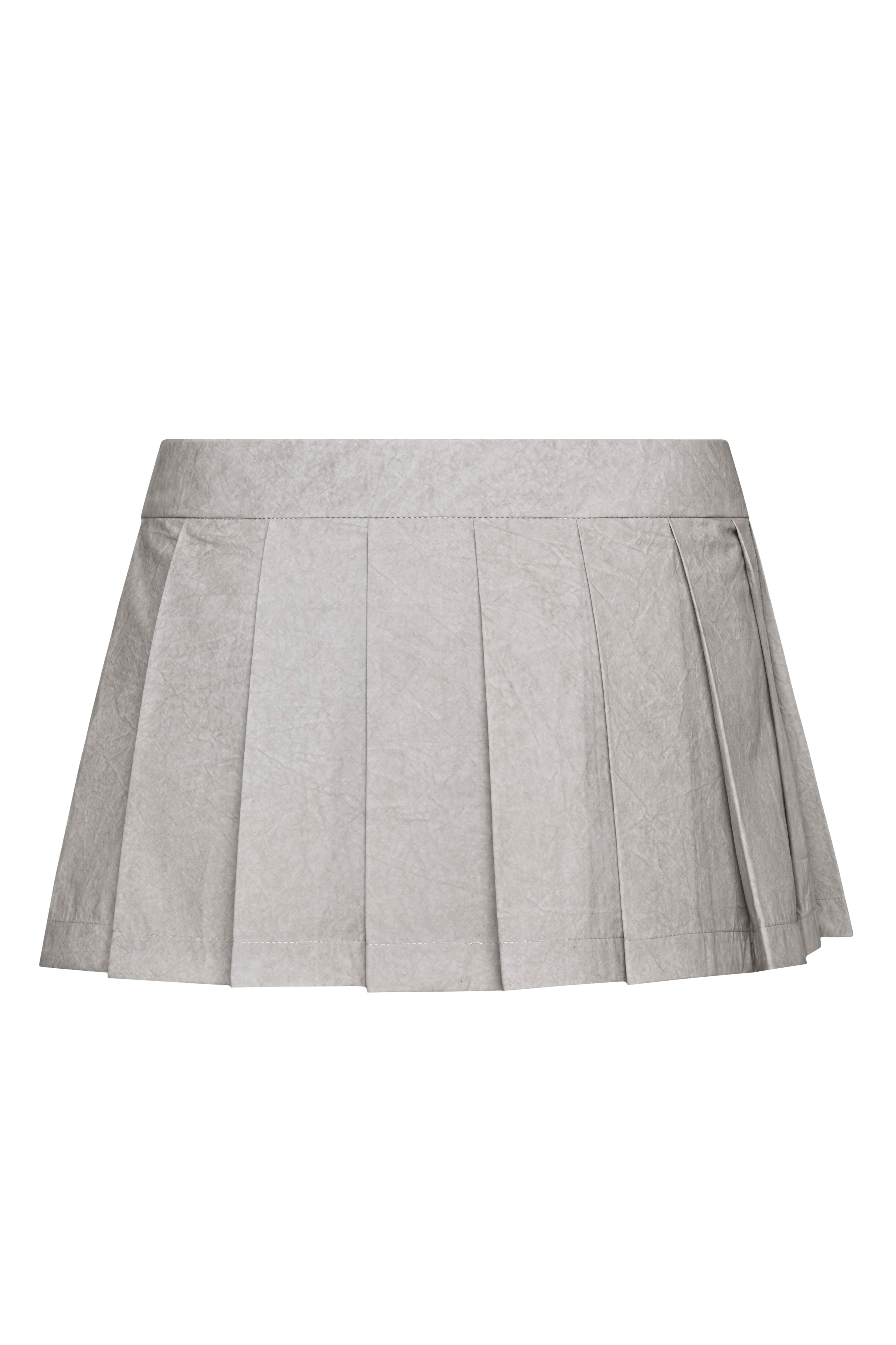 Pleated micro skirt