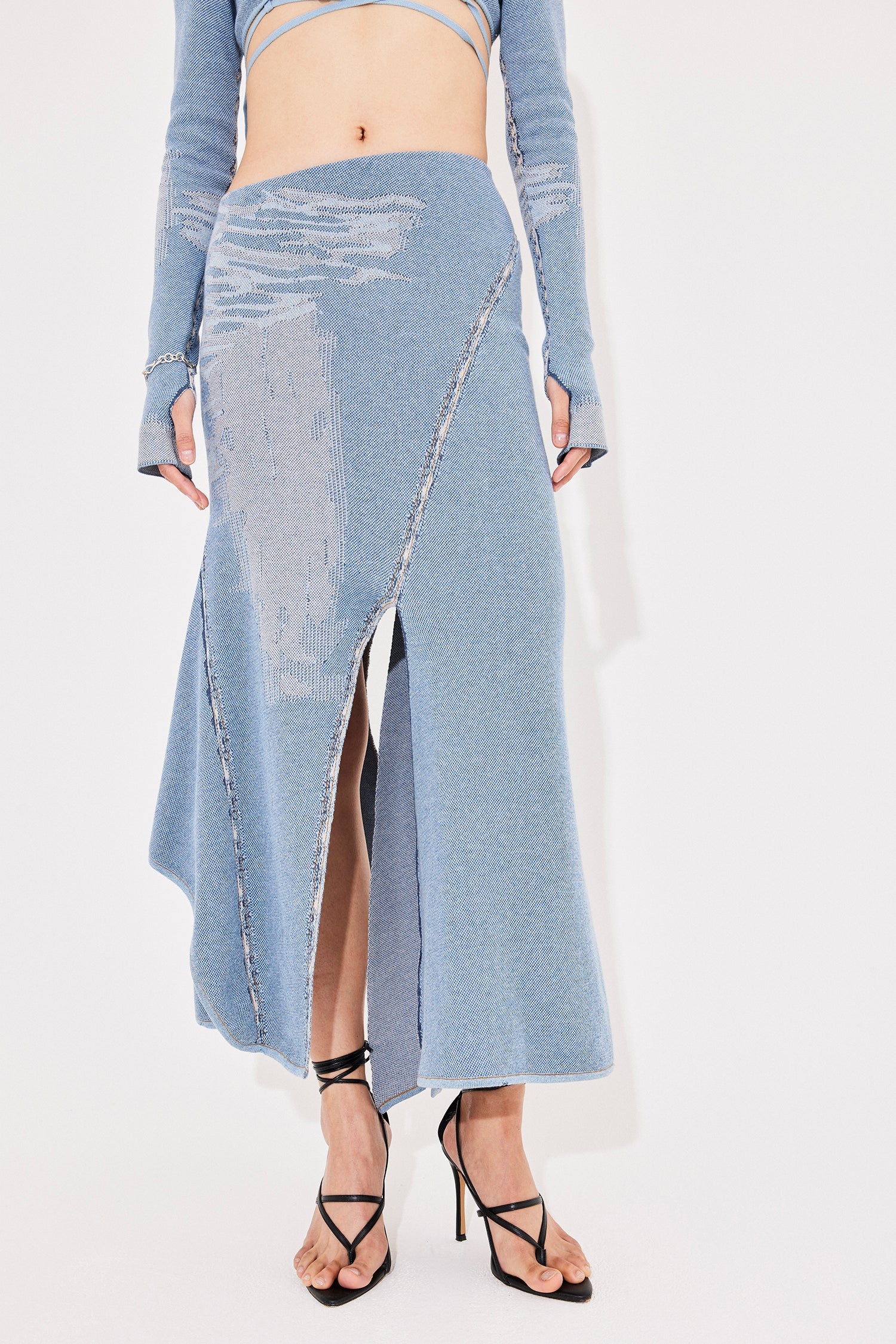 Denim siren skirt