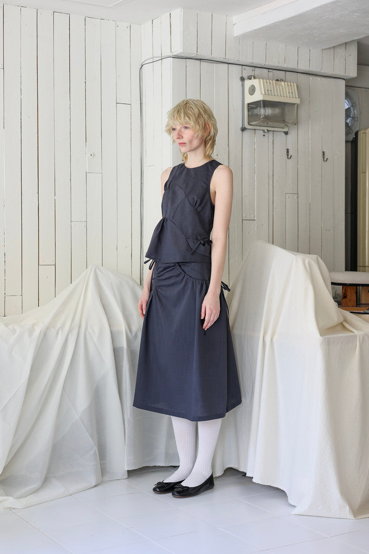 Land top - navy