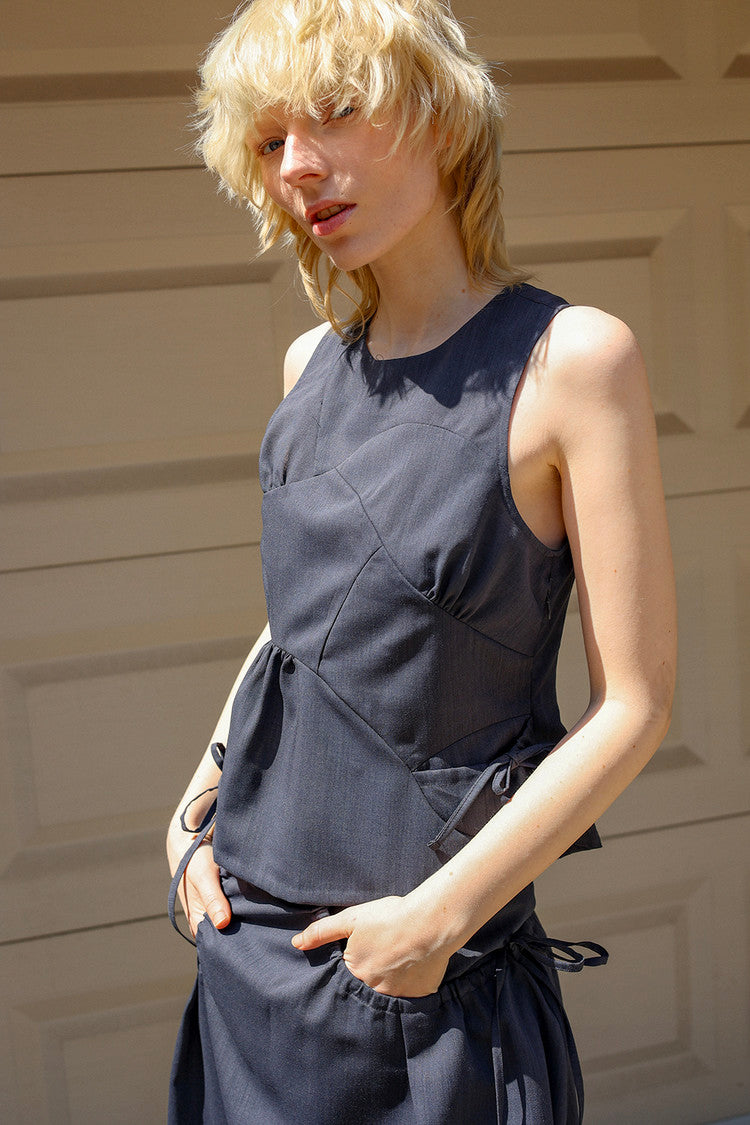 Land top - navy