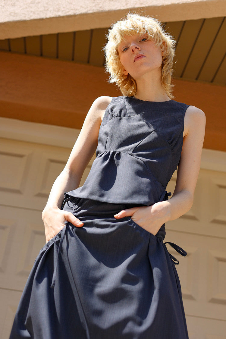 Land top - navy
