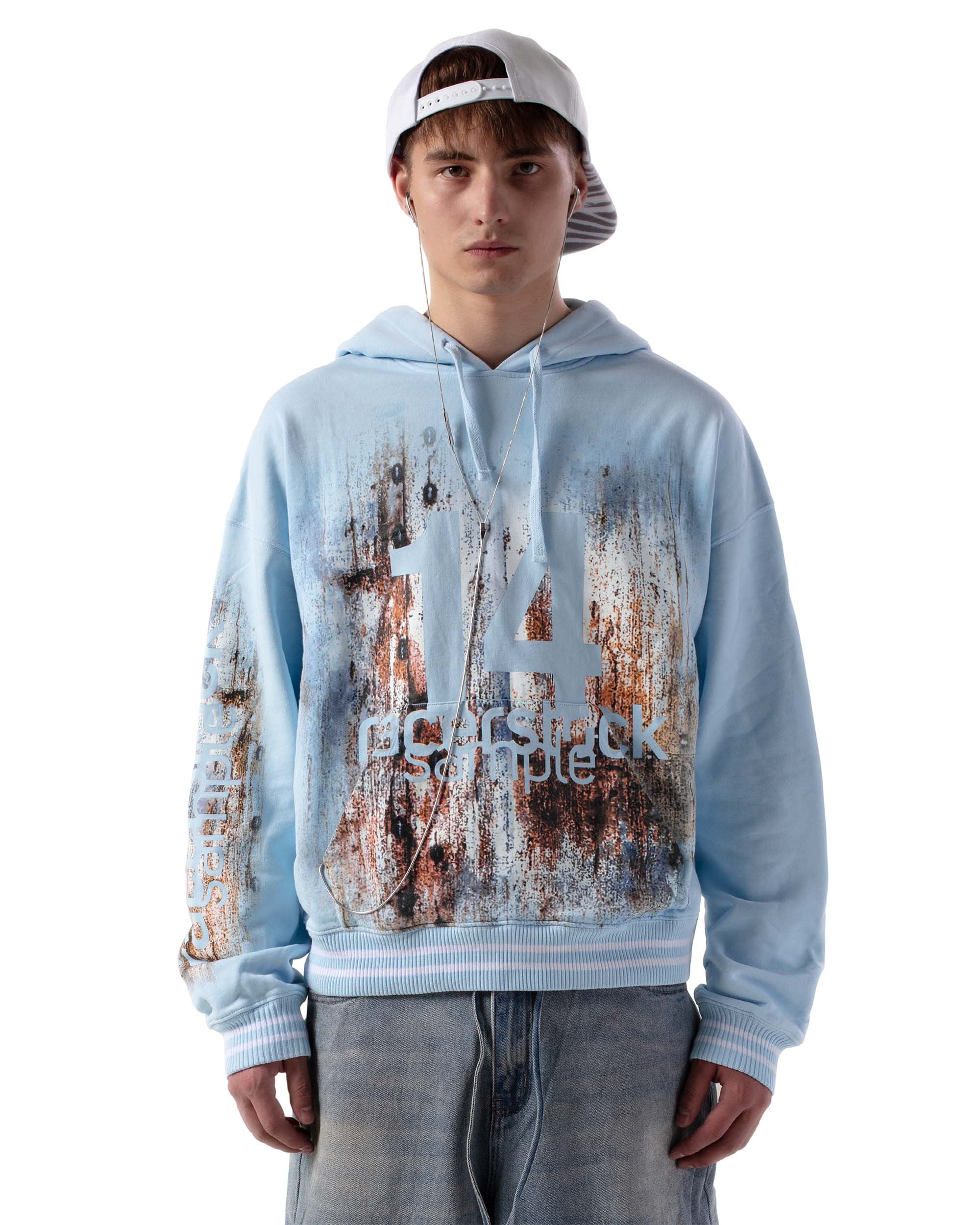 Blue rust hoodie