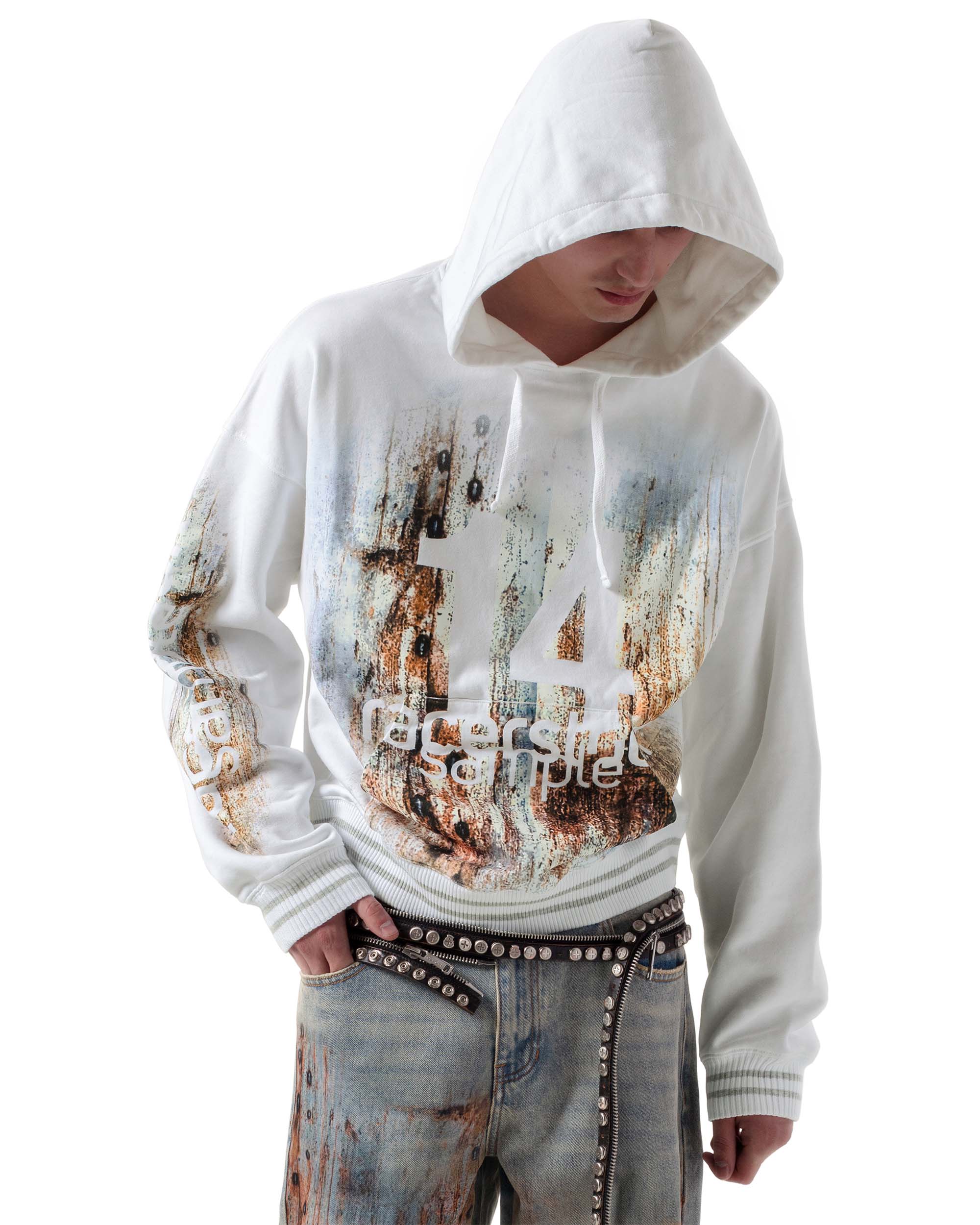 White rust hoodie