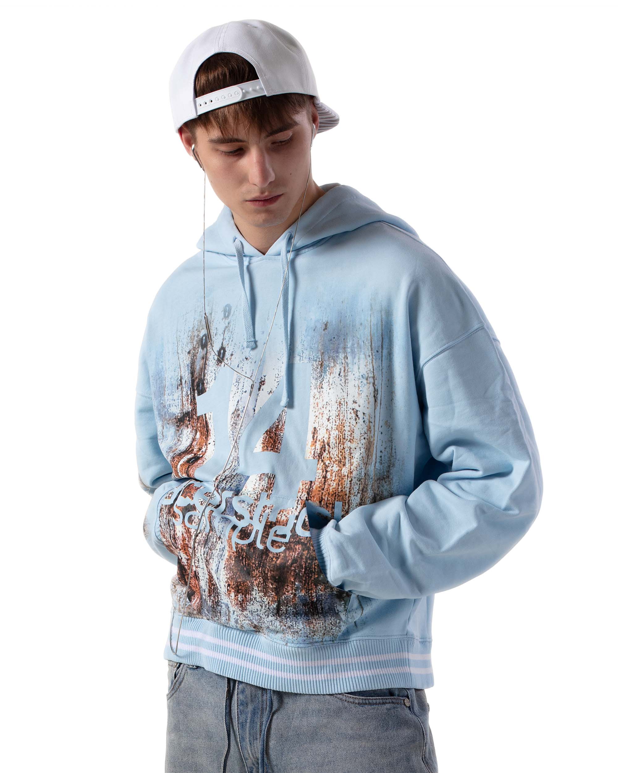 Blue rust hoodie