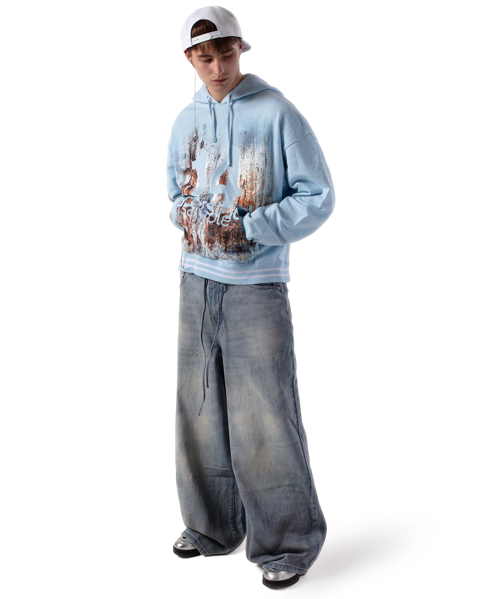 Blue rust hoodie