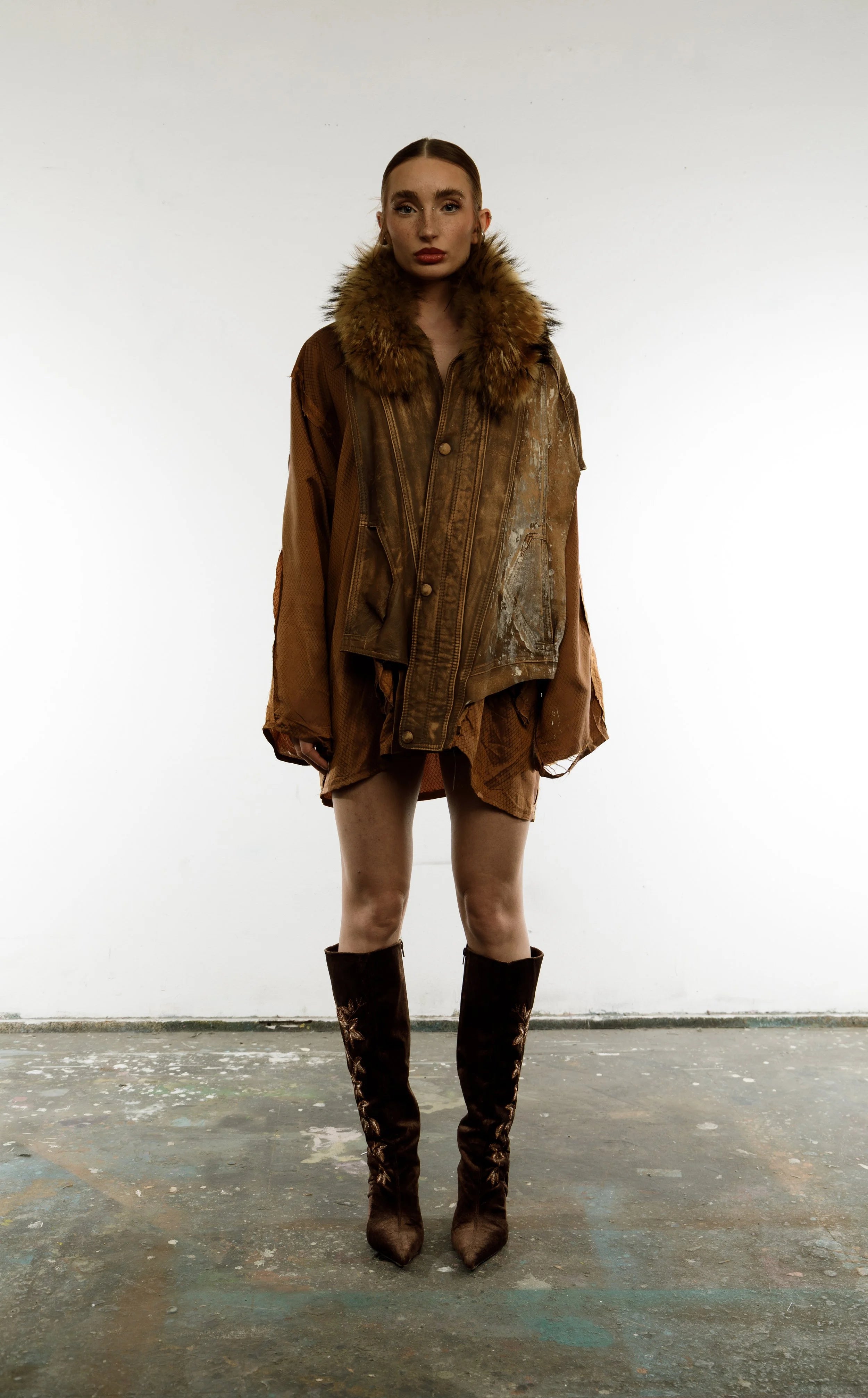 Artisanal leather jacket