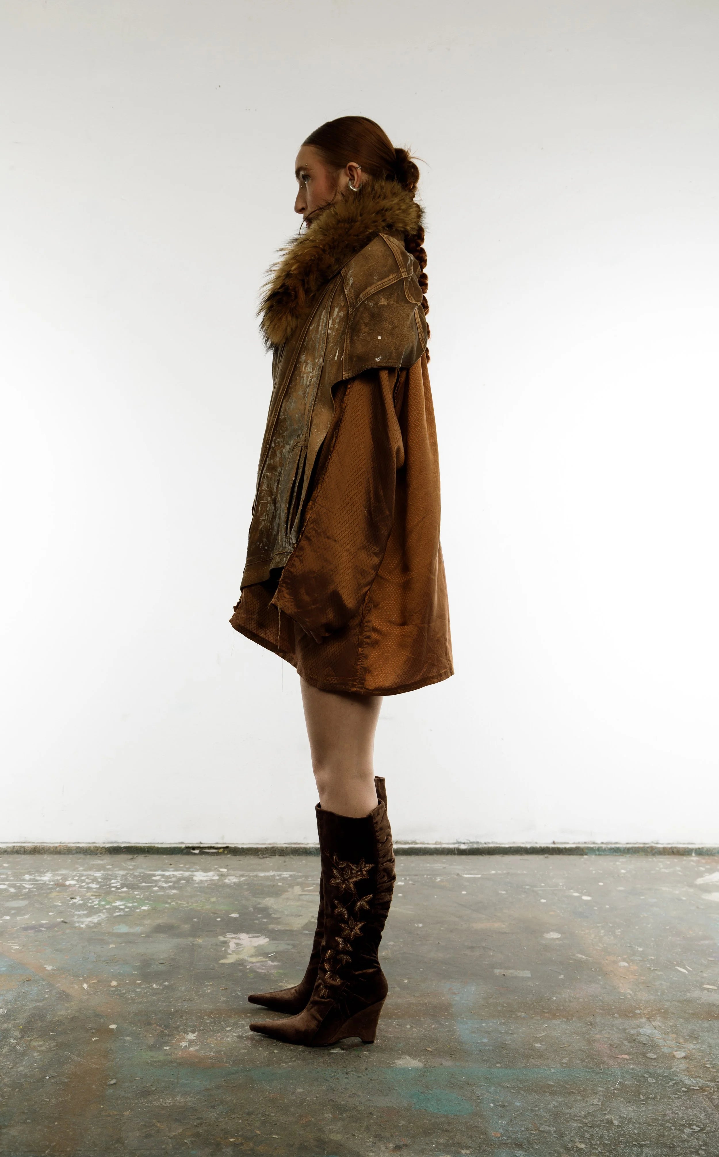 Artisanal leather jacket