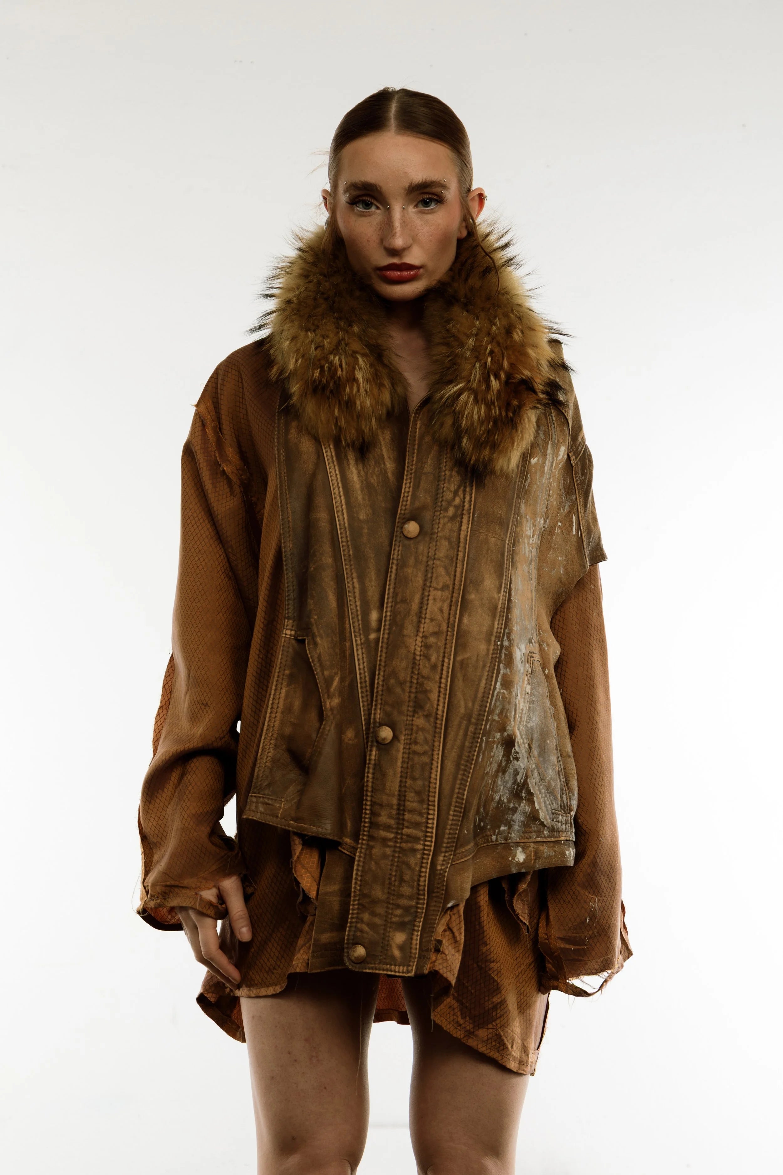 Artisanal leather jacket