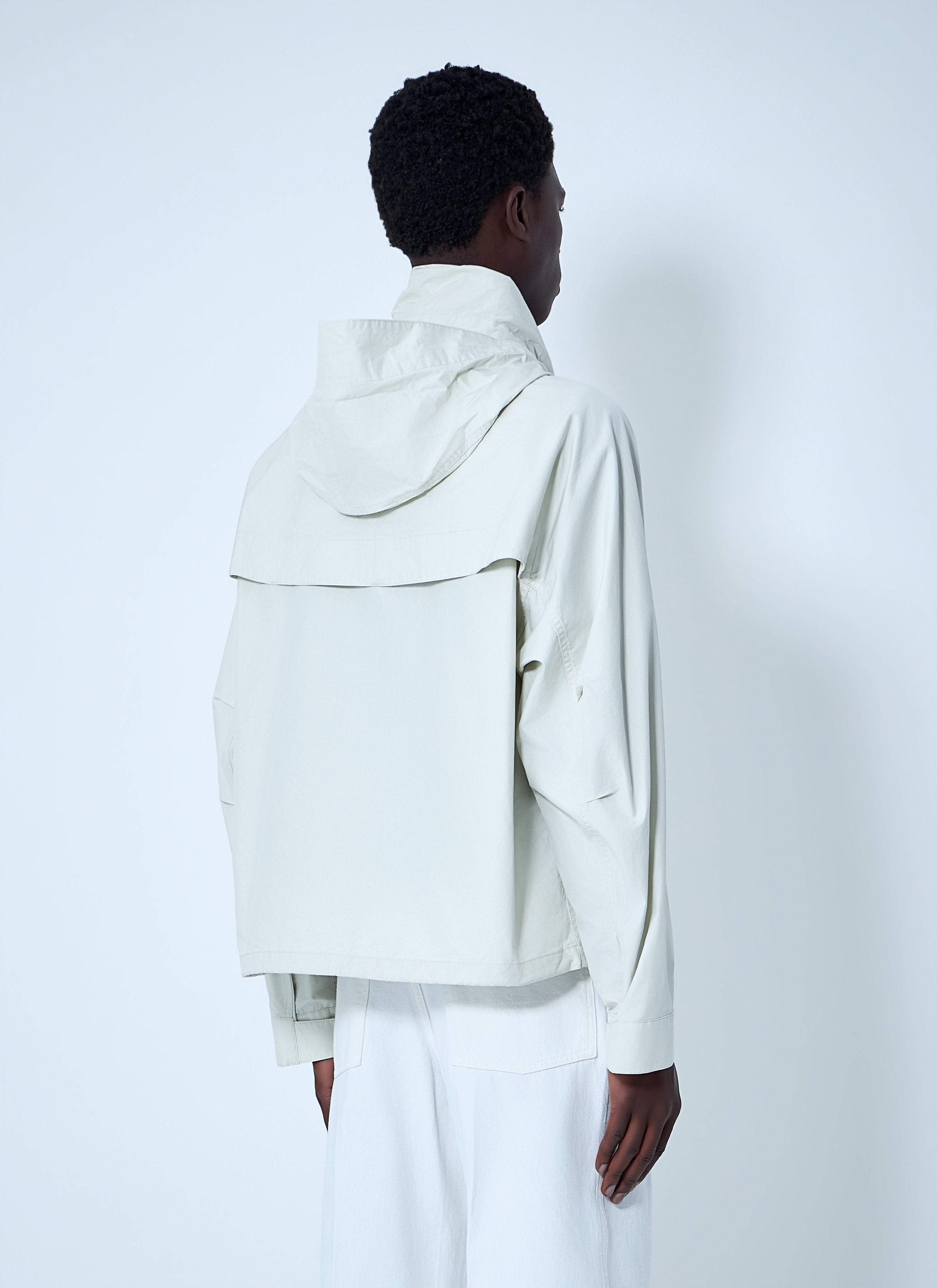 High-collar utility jacket