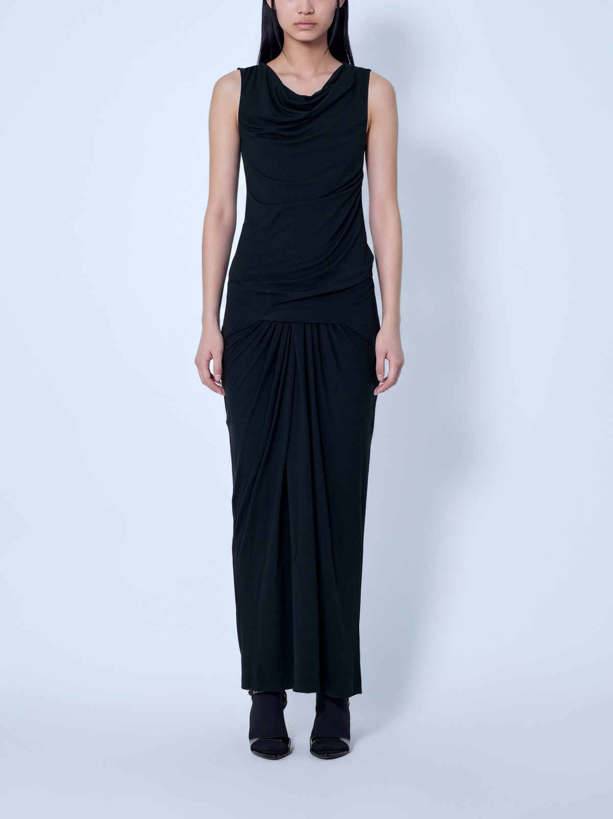 Drape maxi dress