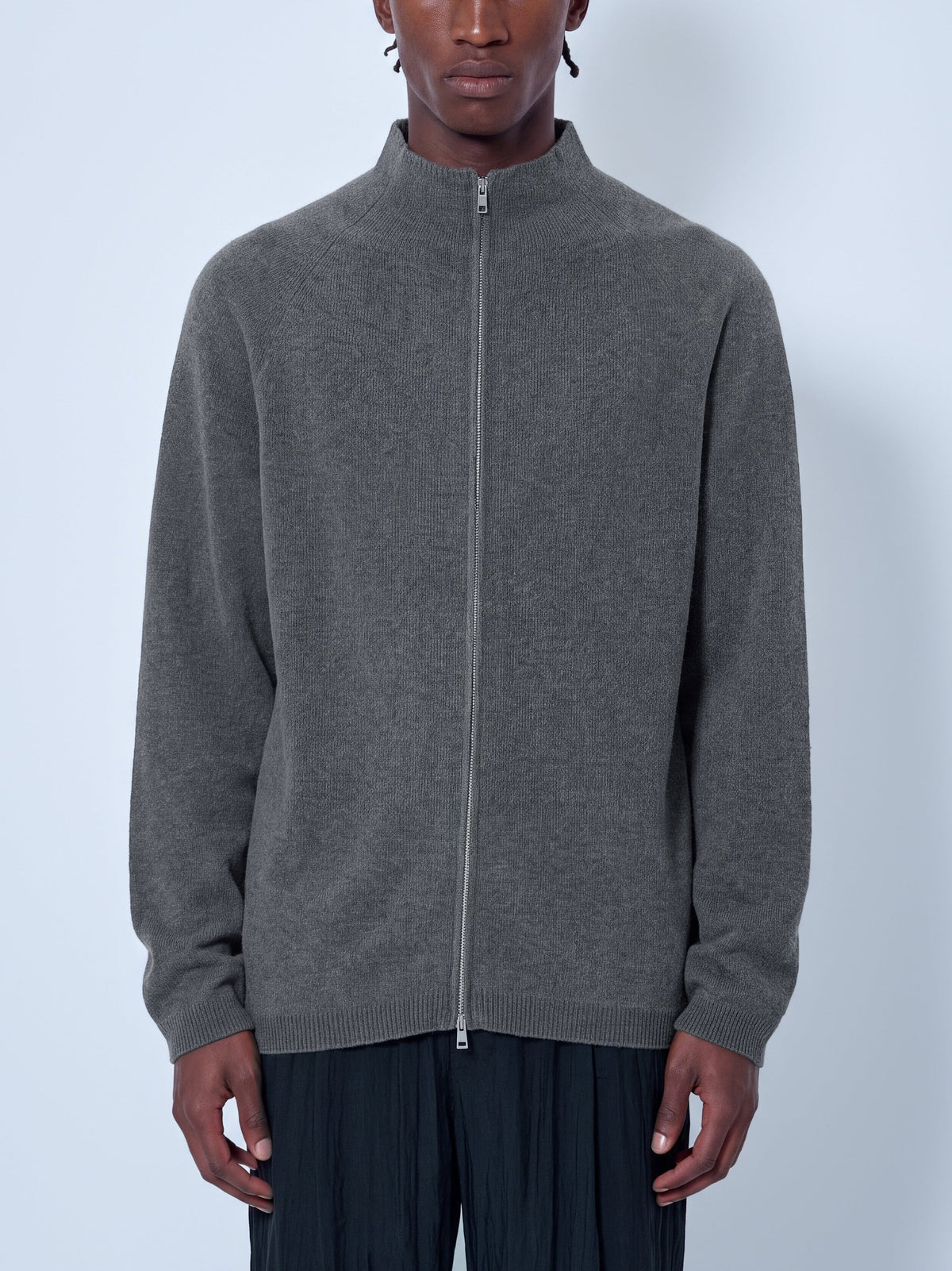 Line zip cardigan