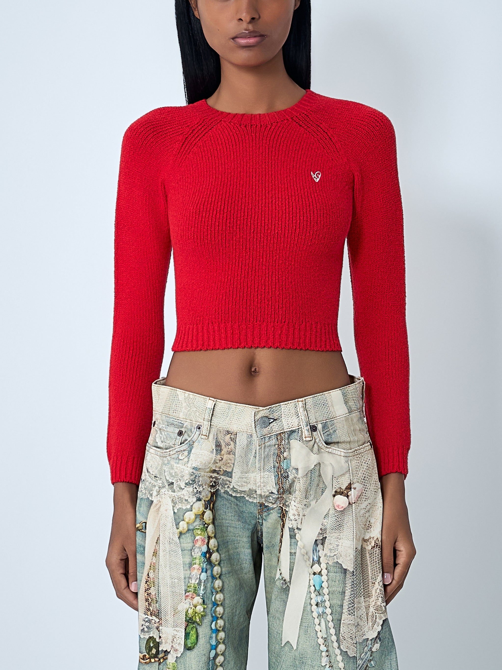Logo motif sweater