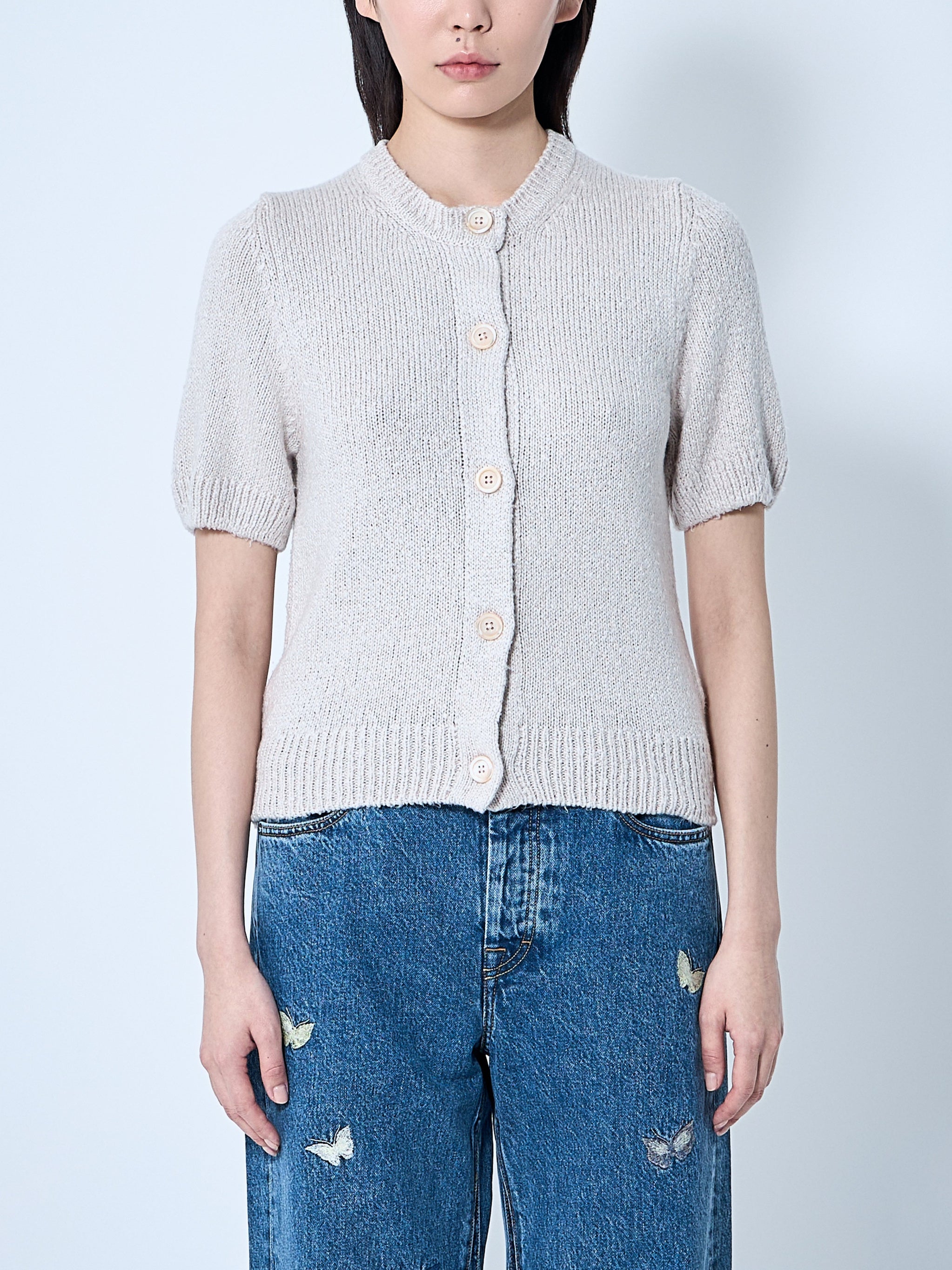 Shrunken cardigan