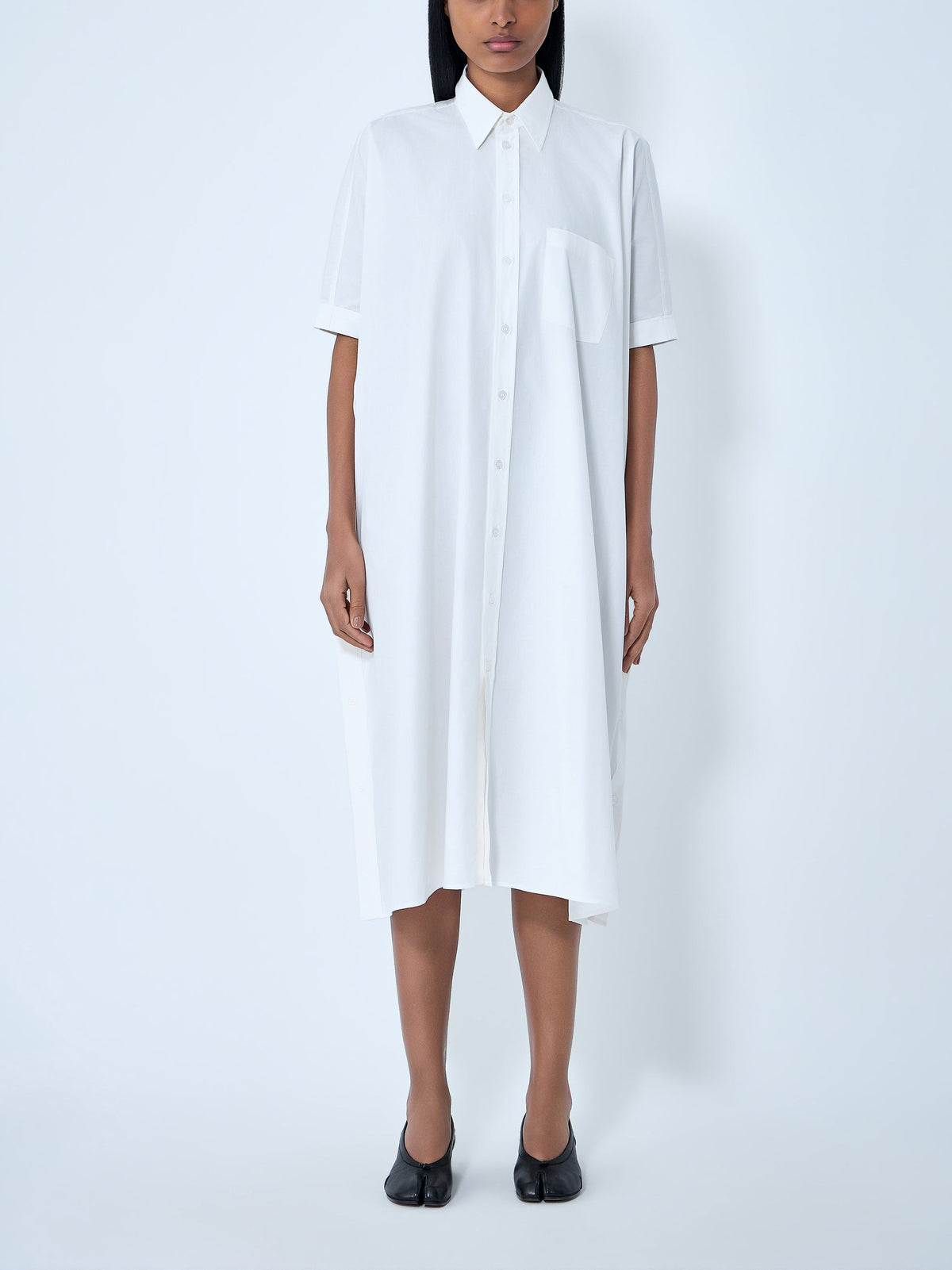 Button-down midi dress