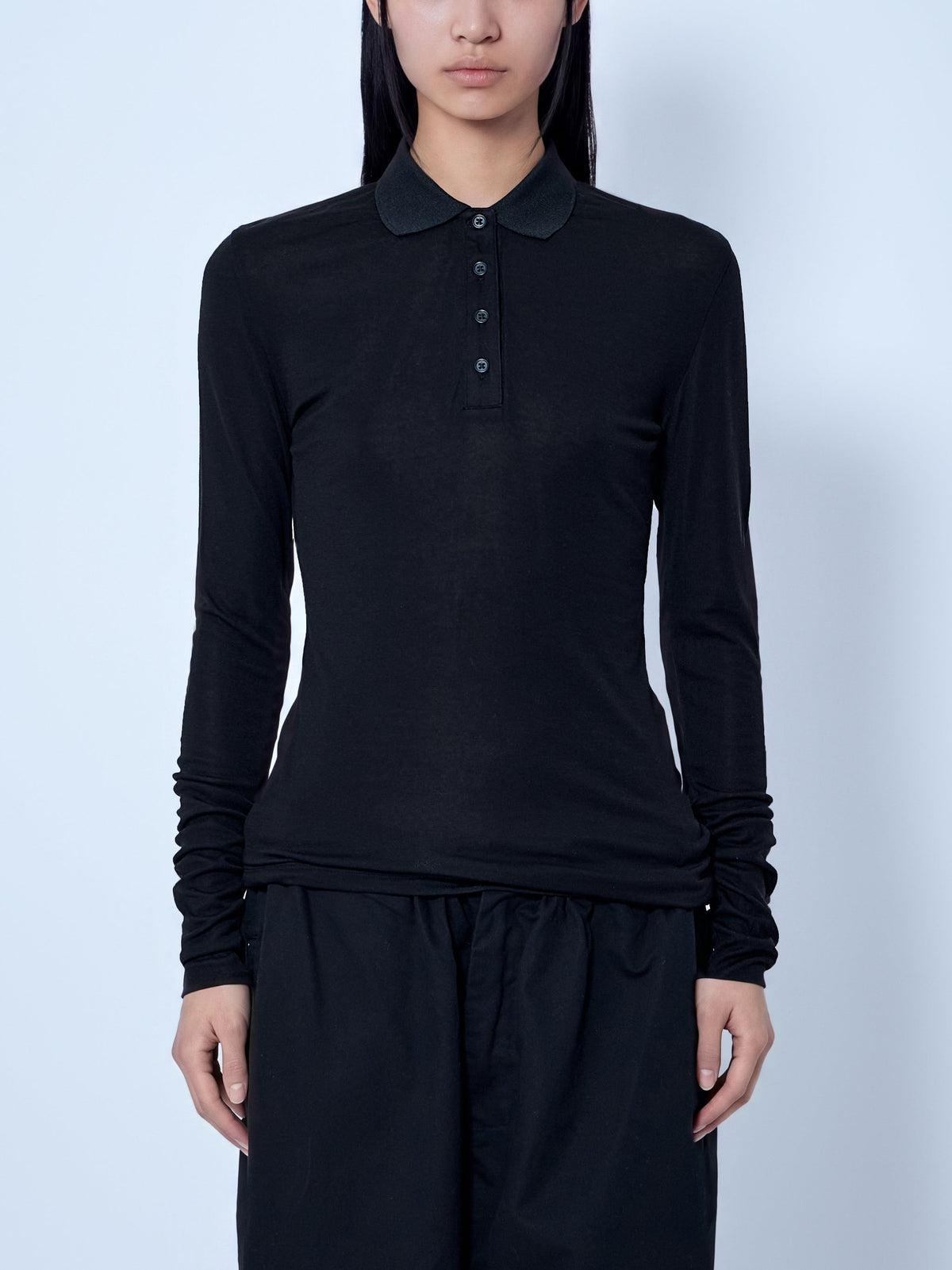 Long sleeve polo