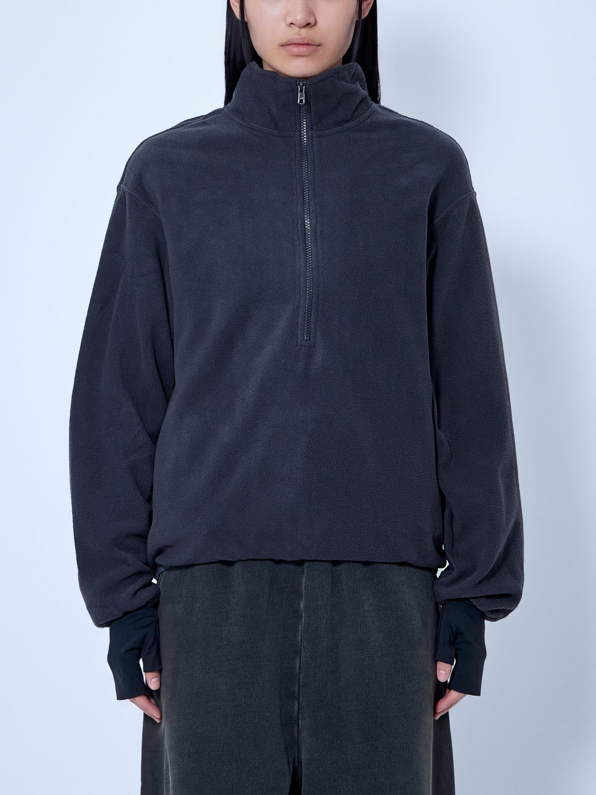 Half-zip fleece pullover
