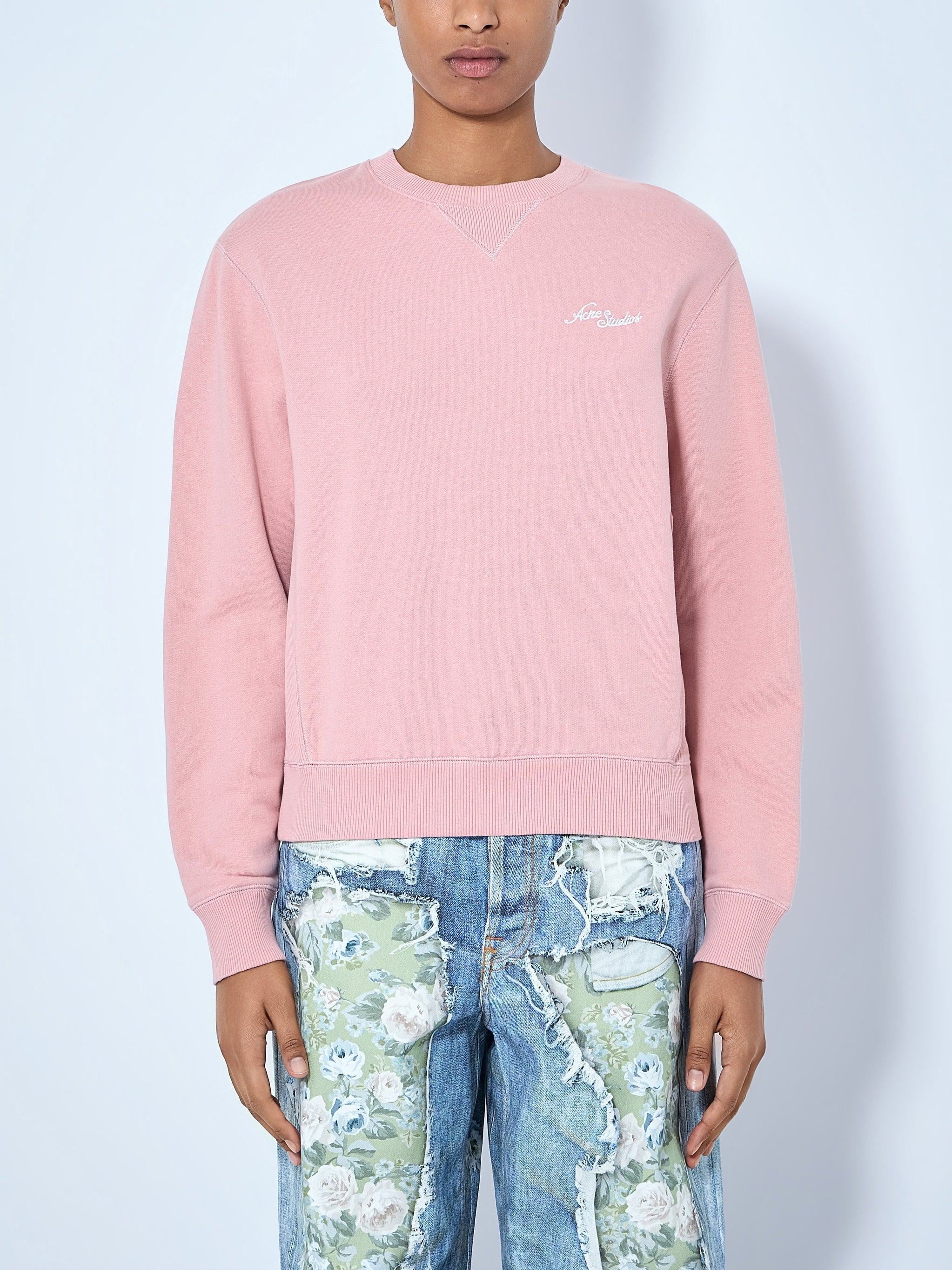 Fleece sweatshirt with logo