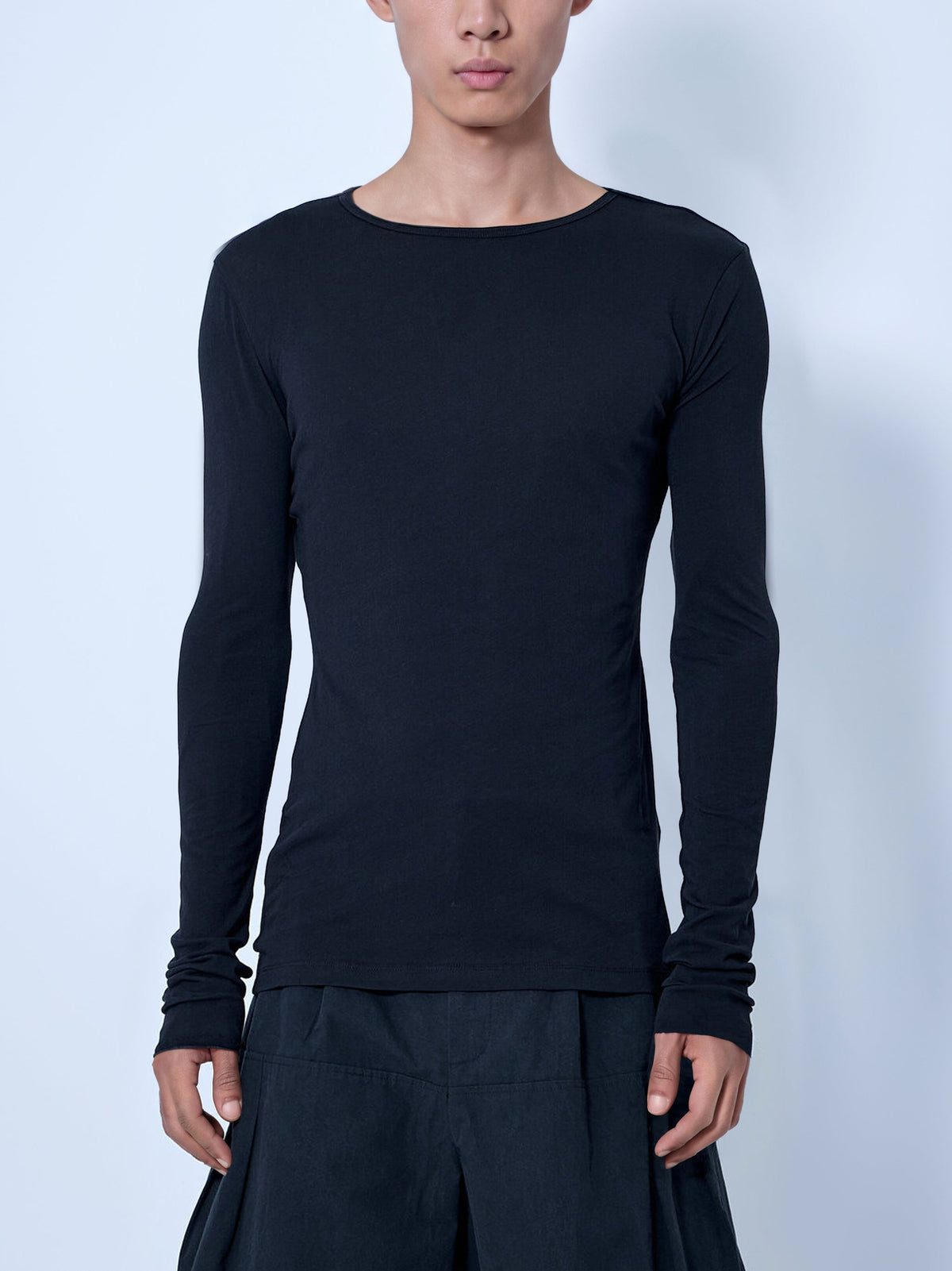 Sheer long sleeve top