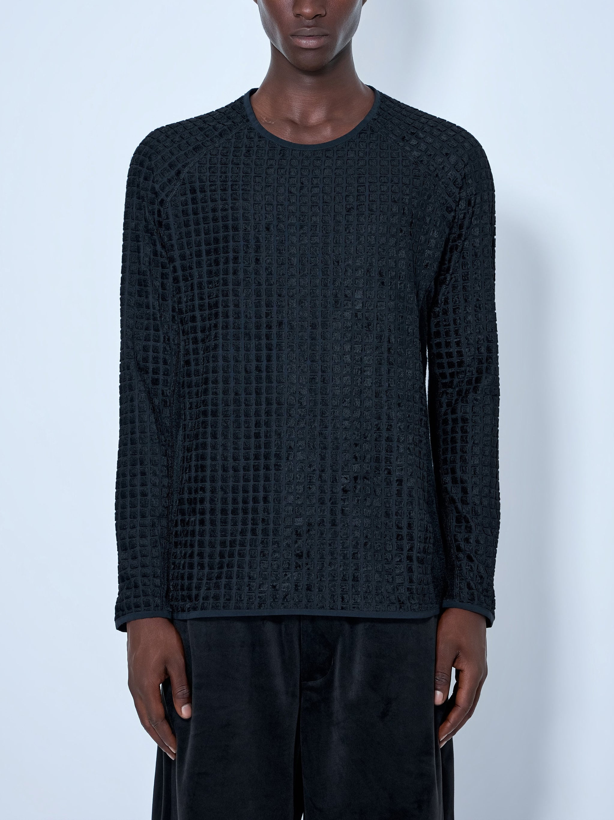 Reversible running long sleeve t-shirt