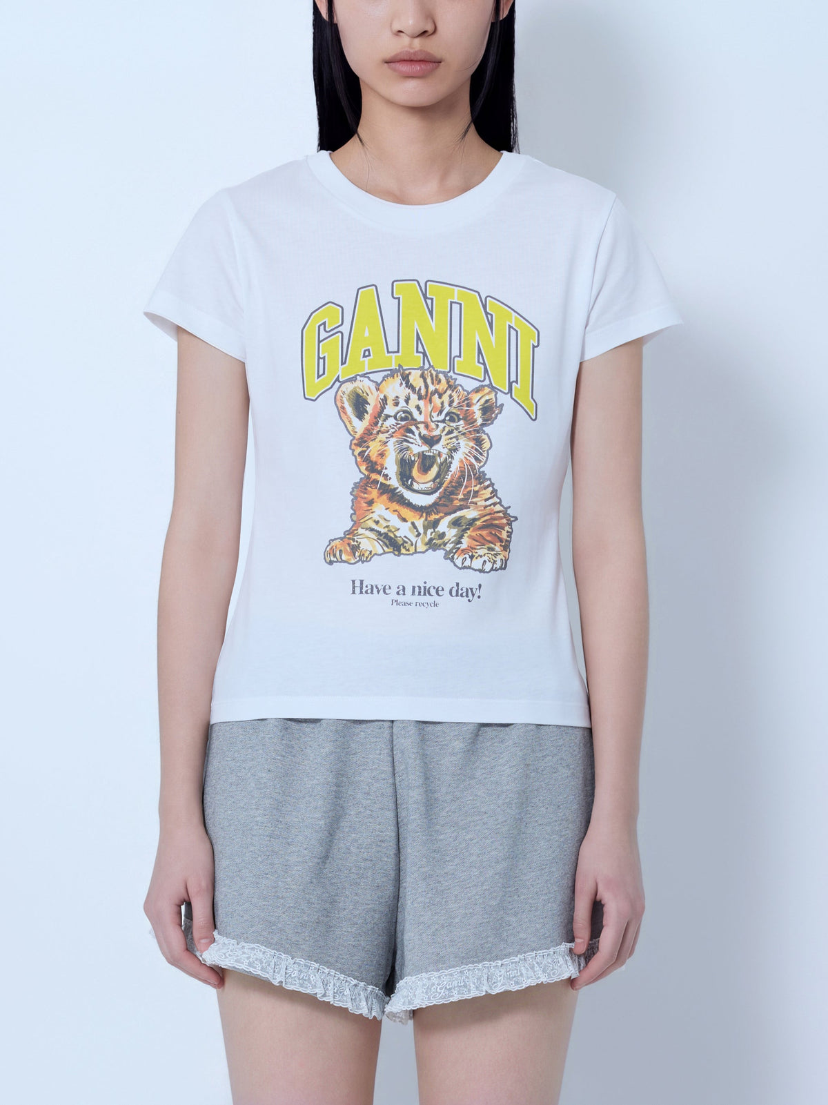 Basic cotton baby tiger t-shirt