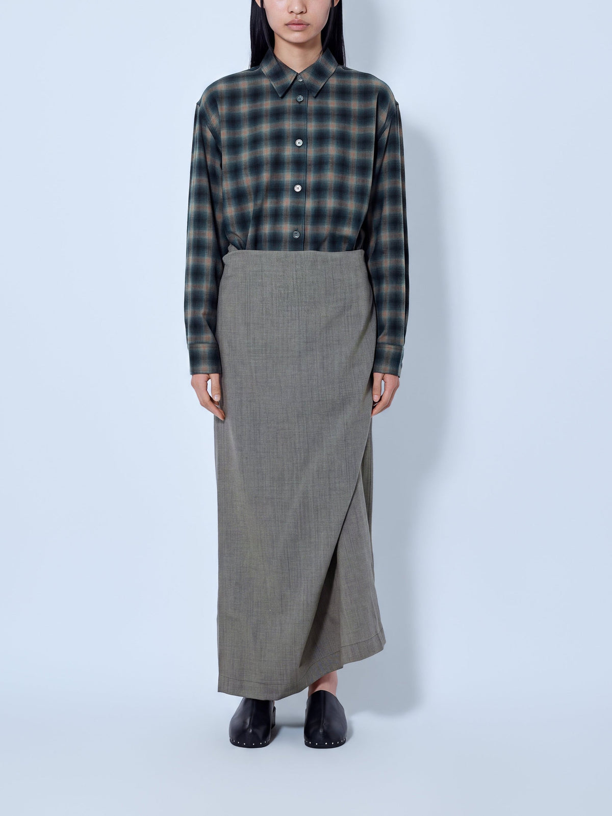 Twisted shirt dress