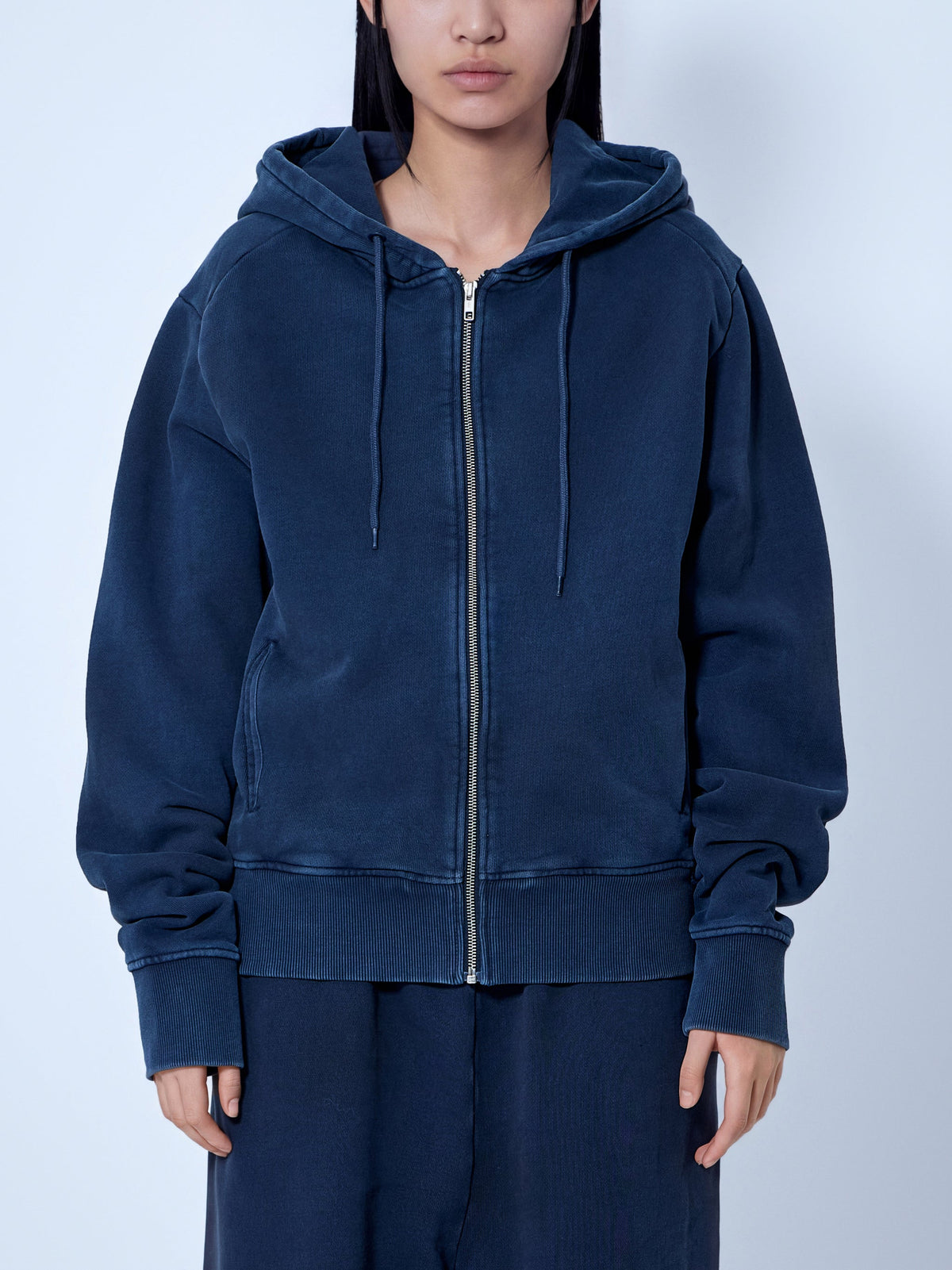 Slim zip up hoodie